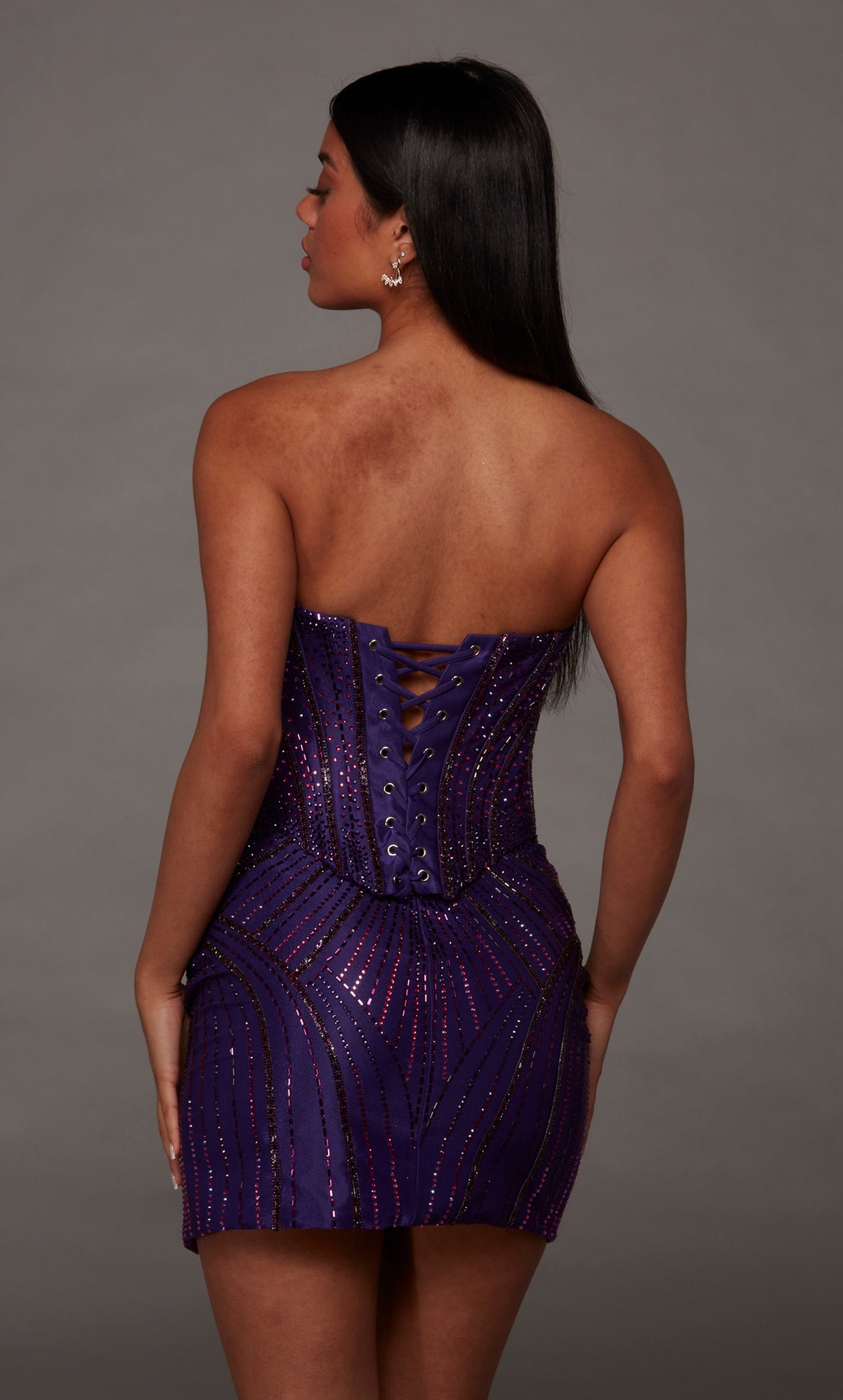 ALYCE Paris 40205 Homecoming Short Strapless Neckline Two-piece Straight Dress