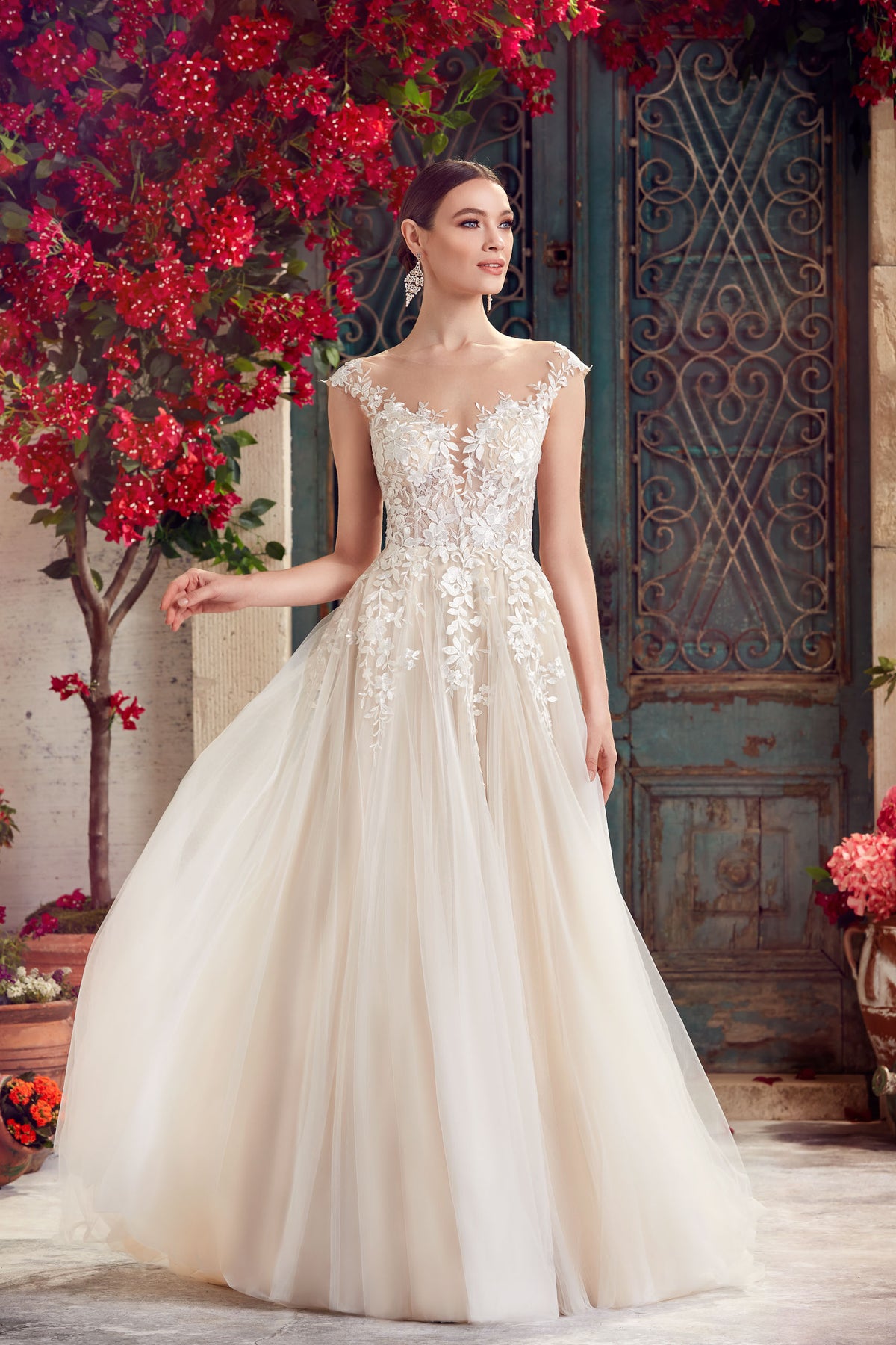 Alyce Paris 5090 Ilusão de Bridal, um vestido de linha