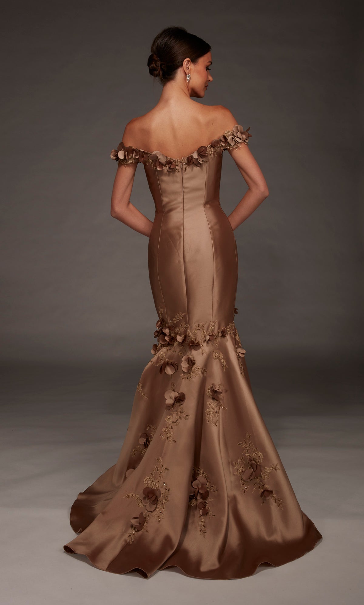 ALYCE Paris 55010 Special Occasion Off The Shoulder Neckline Embellished Mermaid Dress