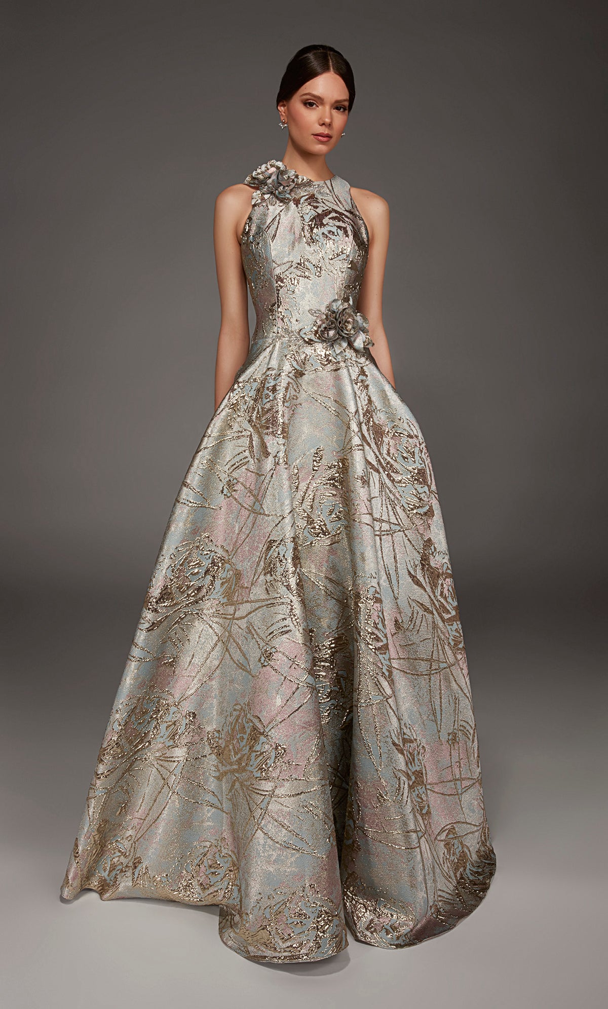 ALYCE Paris 55027 Special Occasion High Neckline Elegant A Line Dress