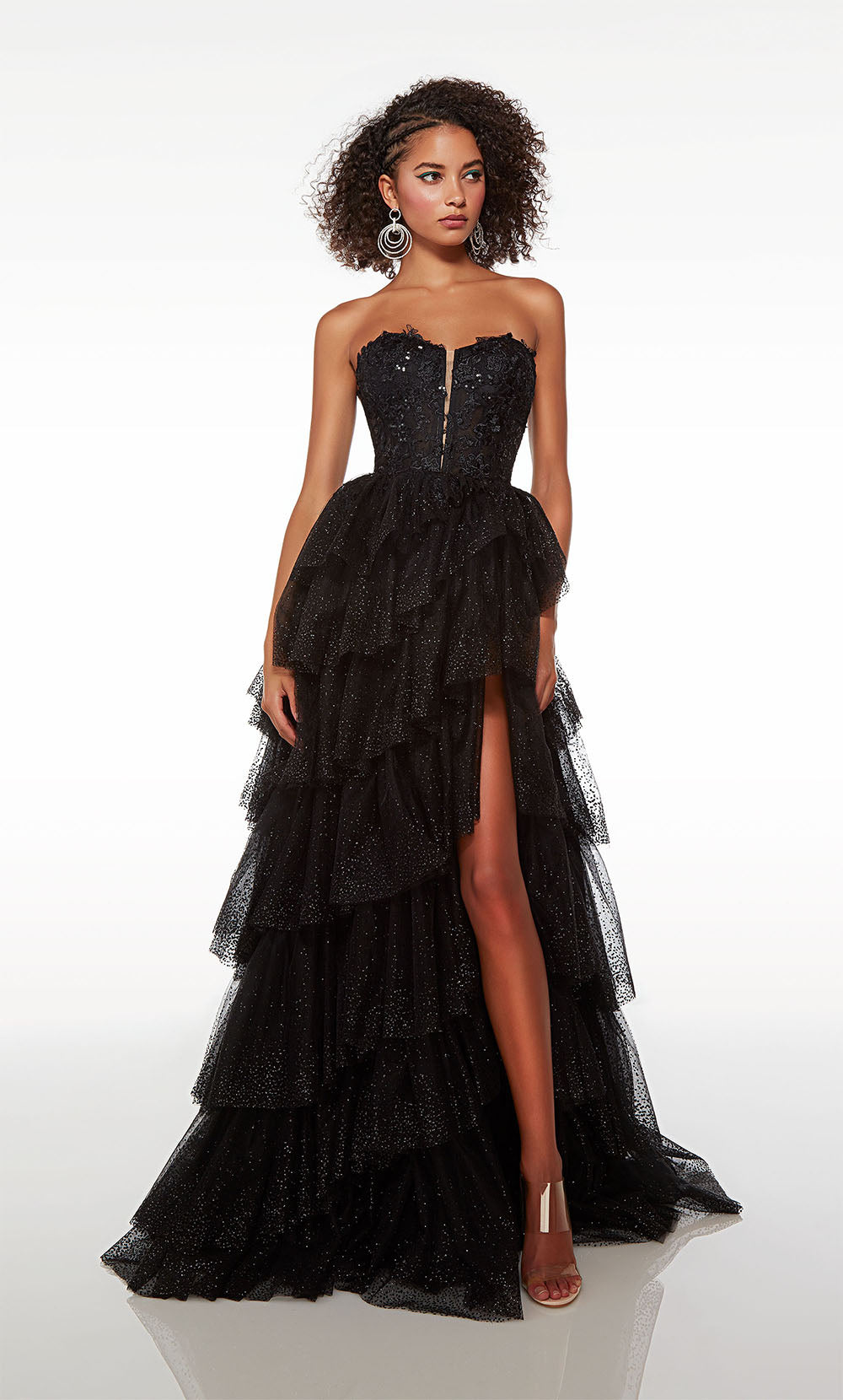 ALYCE Paris 61525 Alyce Long Sweetheart Neckline Ruffles Ballgown Dress