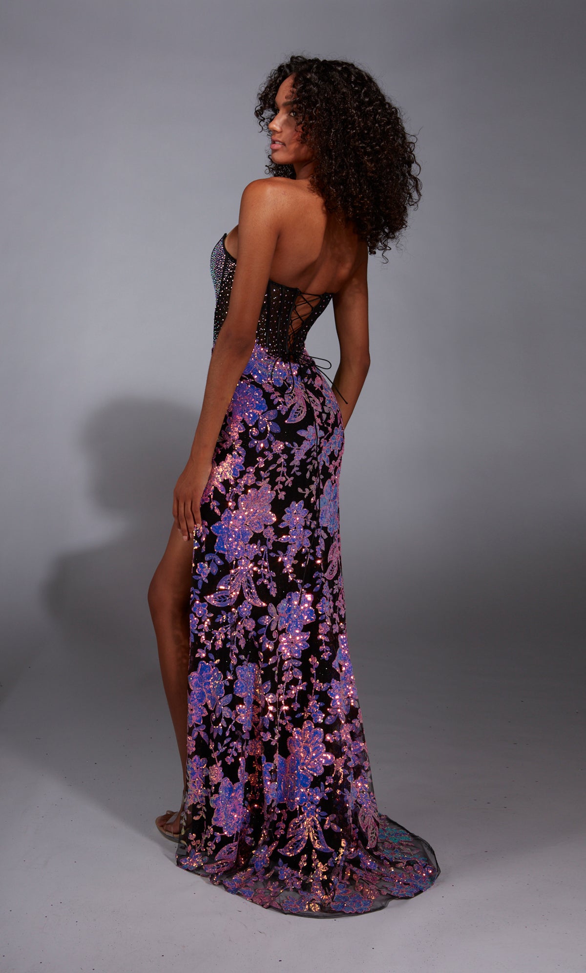 Alyce Paris 61898 ALYCE Long Long sans bretelles Fit et Flare Embellied Fit et Flare