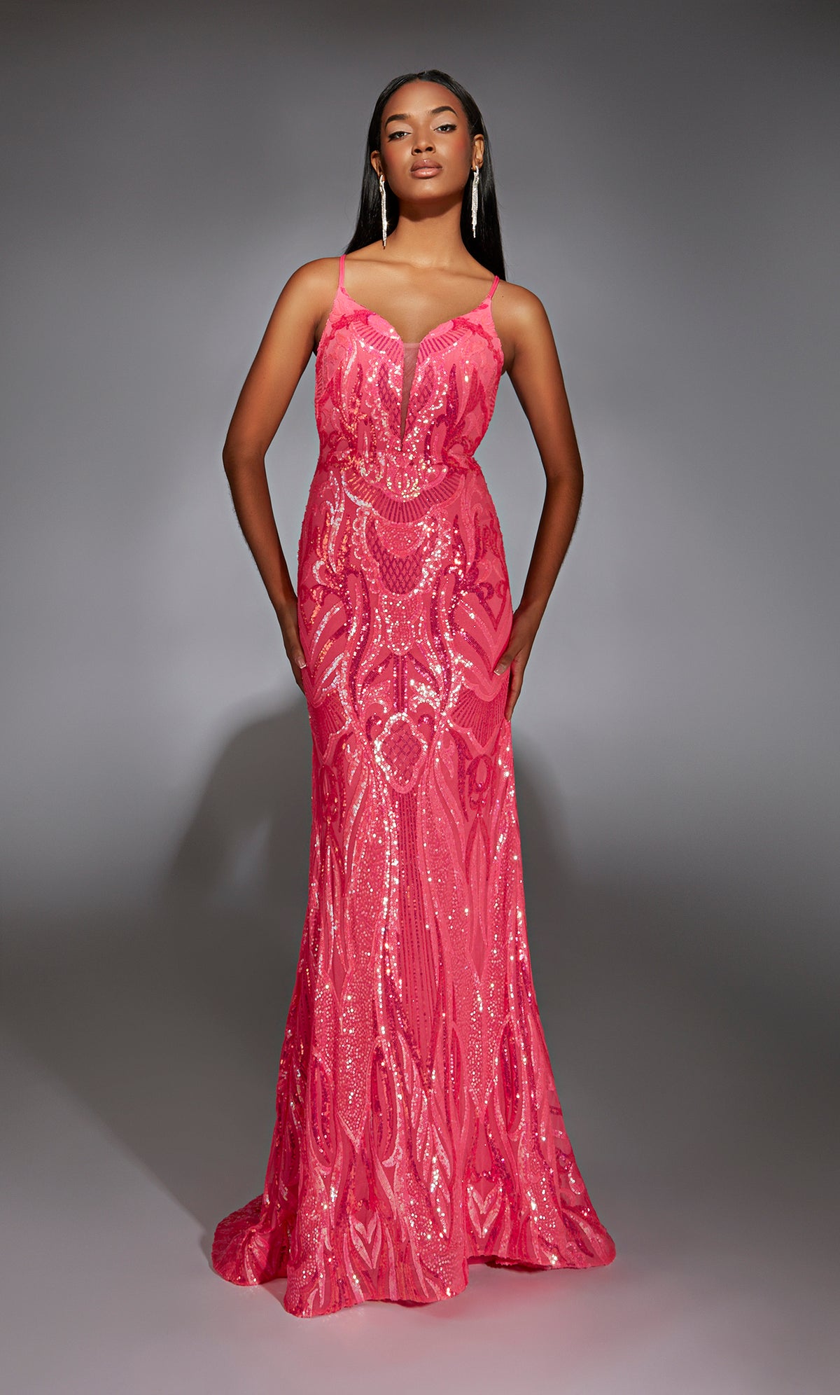 Alyce Paris 61930 ALYCE lungo vestito abbellito e ammortizzatore