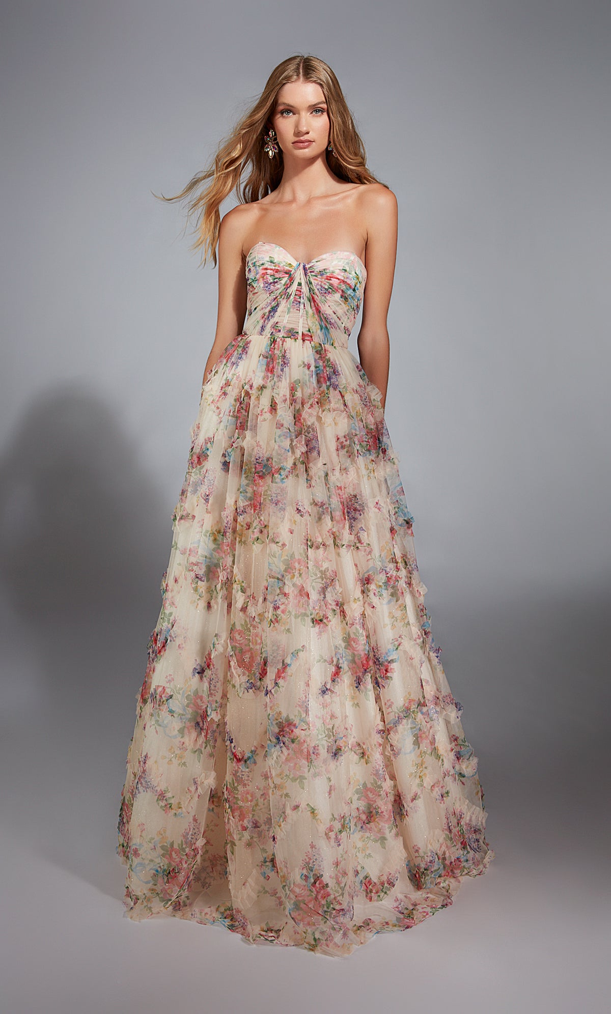 Alyce Paris 61957 Robe de balle du corset long d'Alyce Long sans bretelles