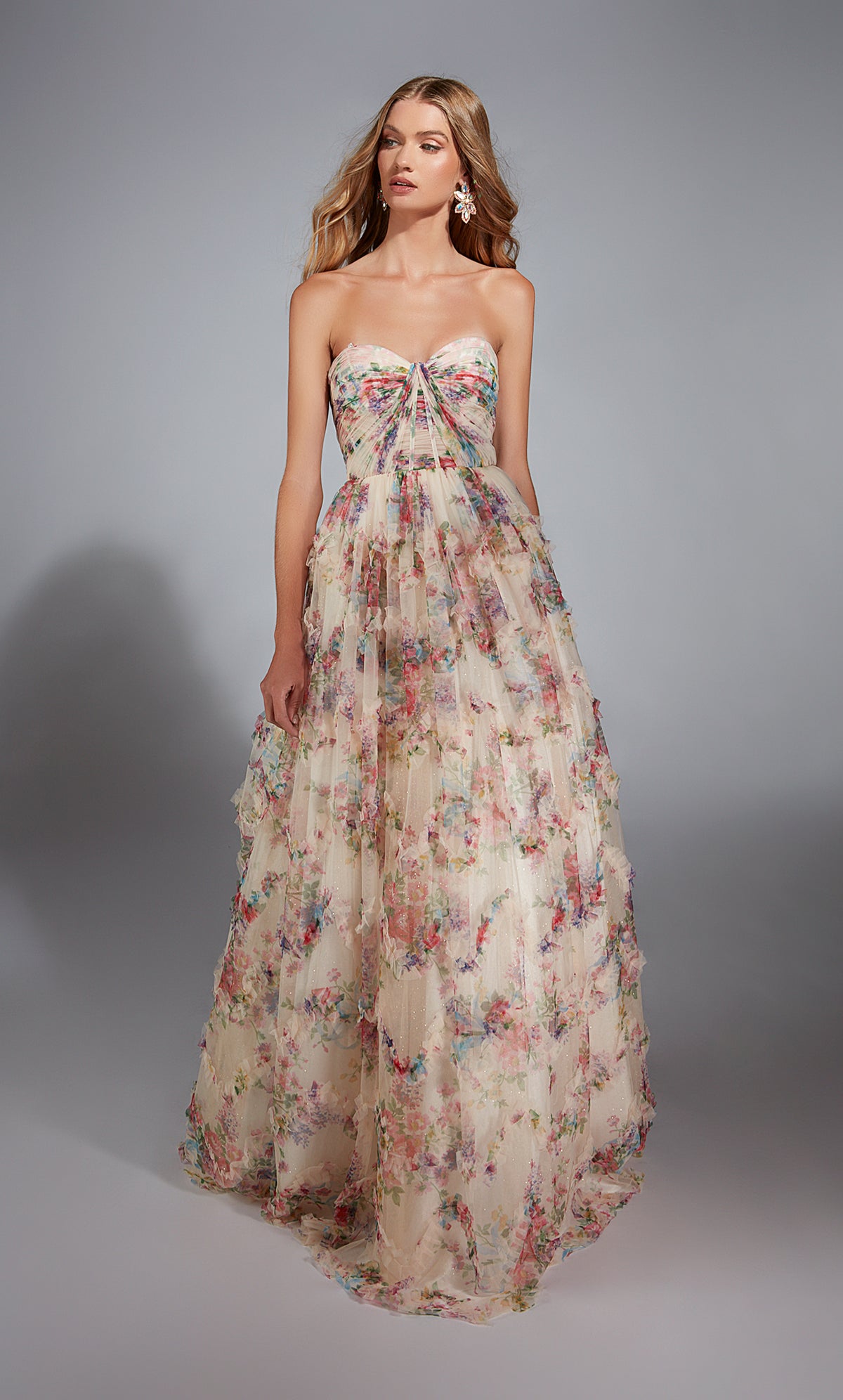 Alyce Paris 61957 Robe de balle du corset long d'Alyce Long sans bretelles