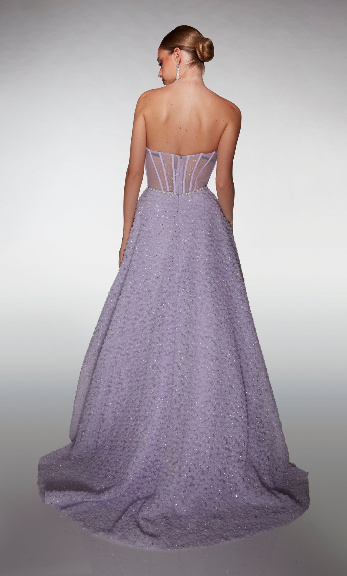 ALYCE Paris 61982 Alyce Long Scoop Neckline Illusion Ballgown Dress