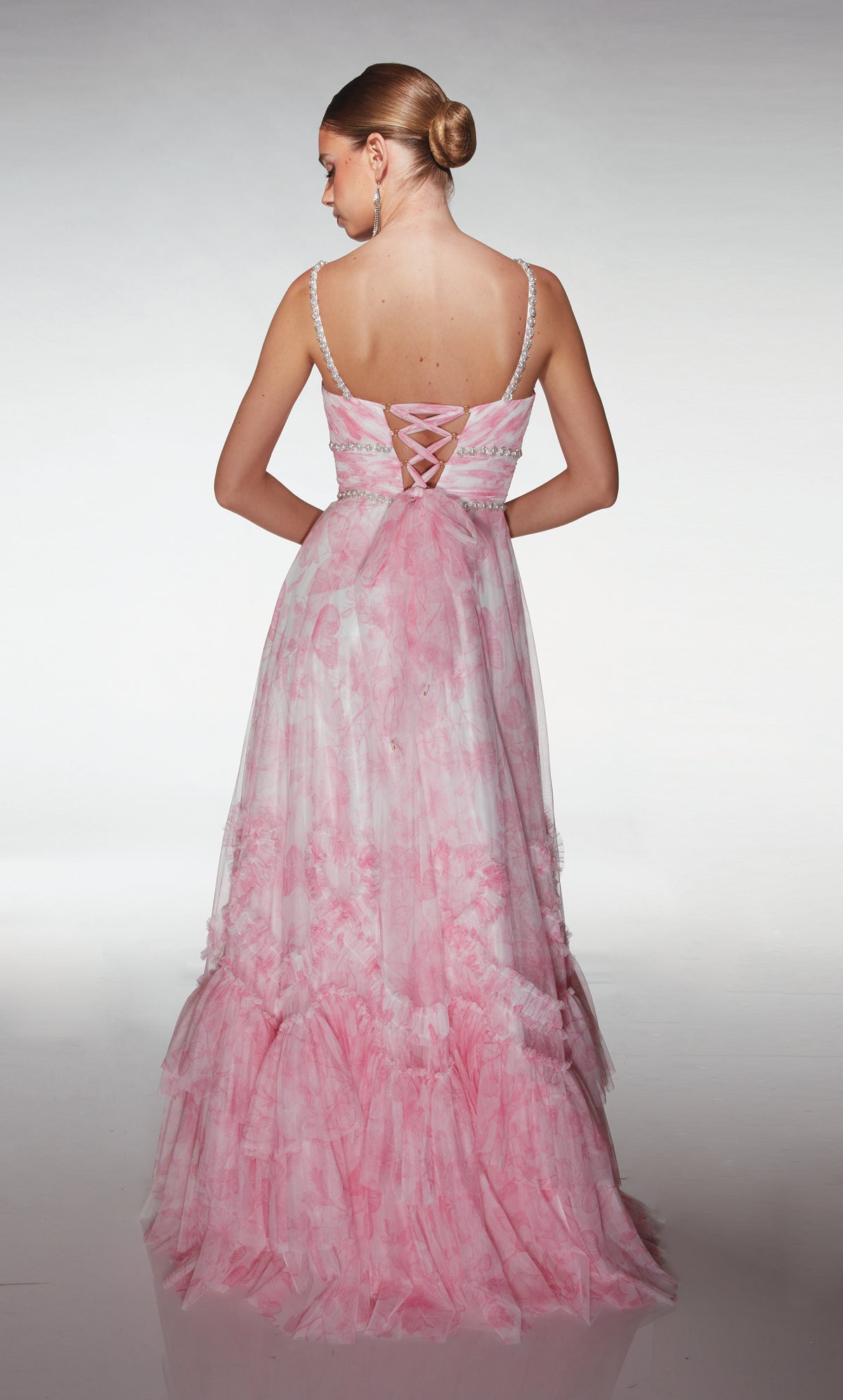 ALYCE Paris 62063 Alyce Long Sweetheart Neckline Ruffles A Line Dress