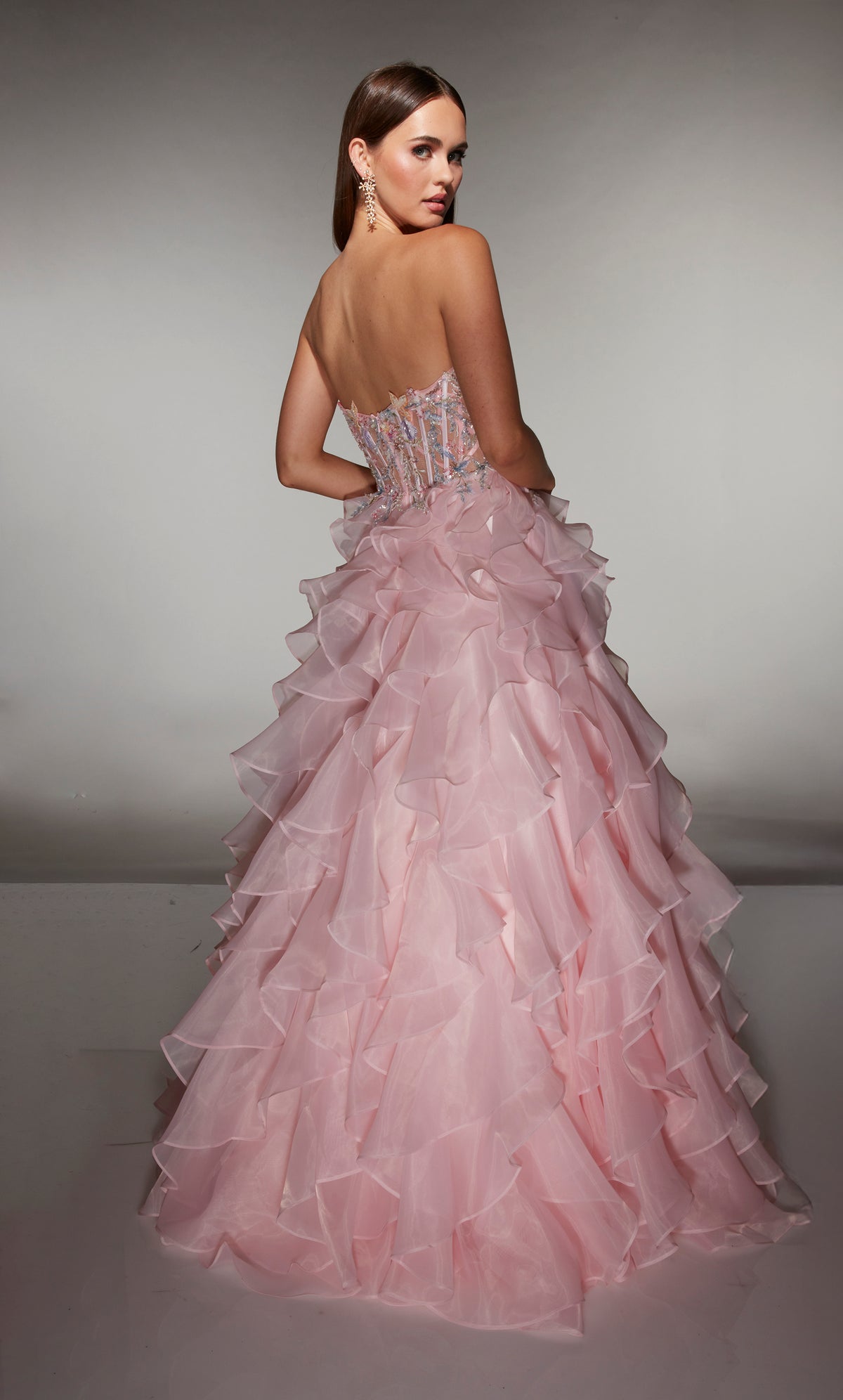 ALYCE Paris 62069 Alyce Long Sweetheart Neckline Ruffles Ballgown Dress