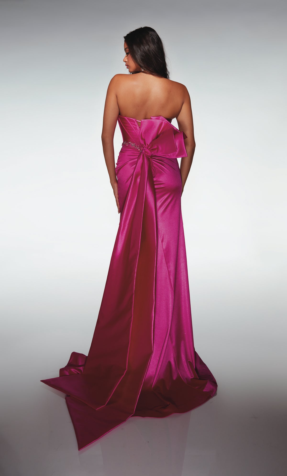 ALYCE Paris 62121 Alyce Long Cat-eye Neckline Embellished Mermaid Dress