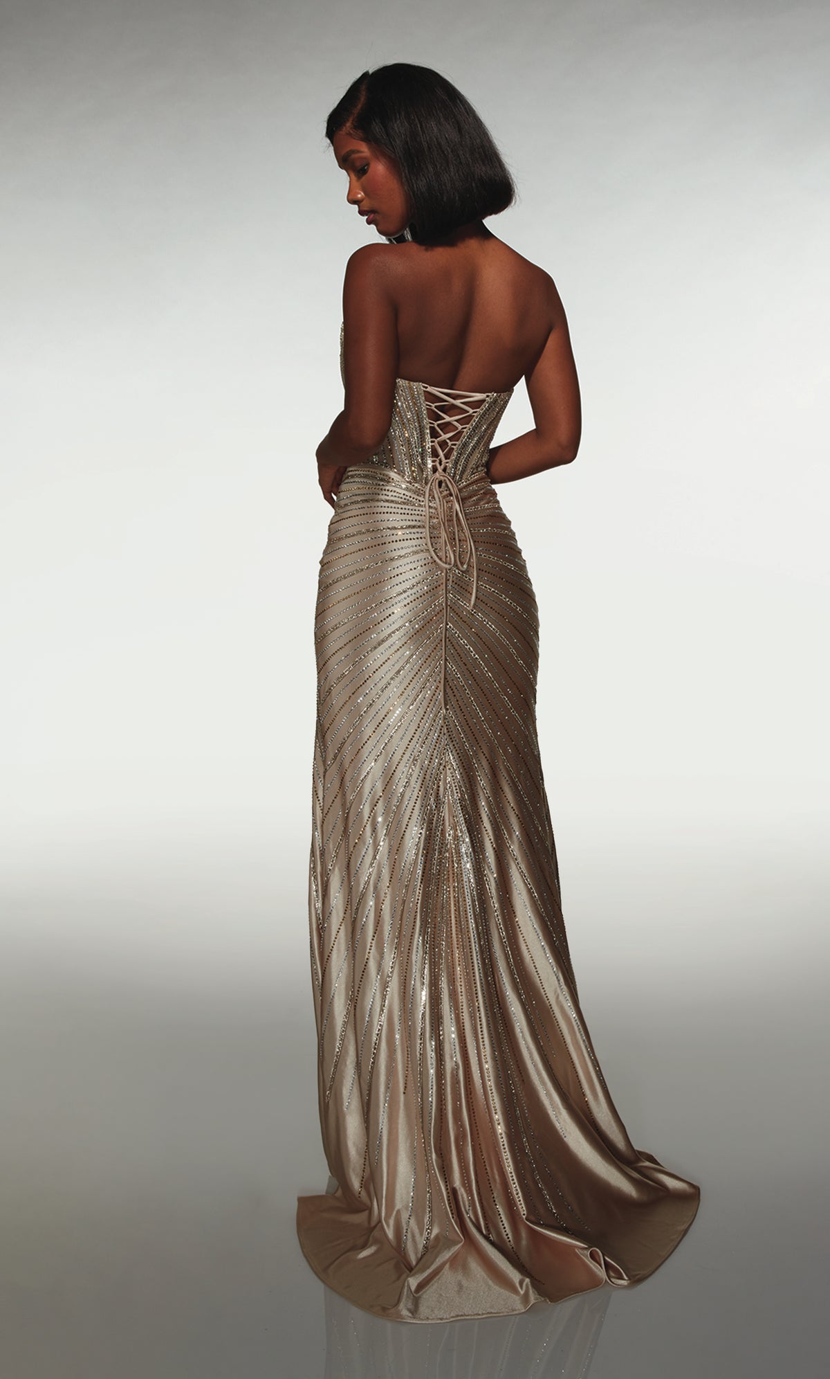 ALYCE Paris 62142 Alyce Long Sweetheart Neckline Embellished Straight Dress