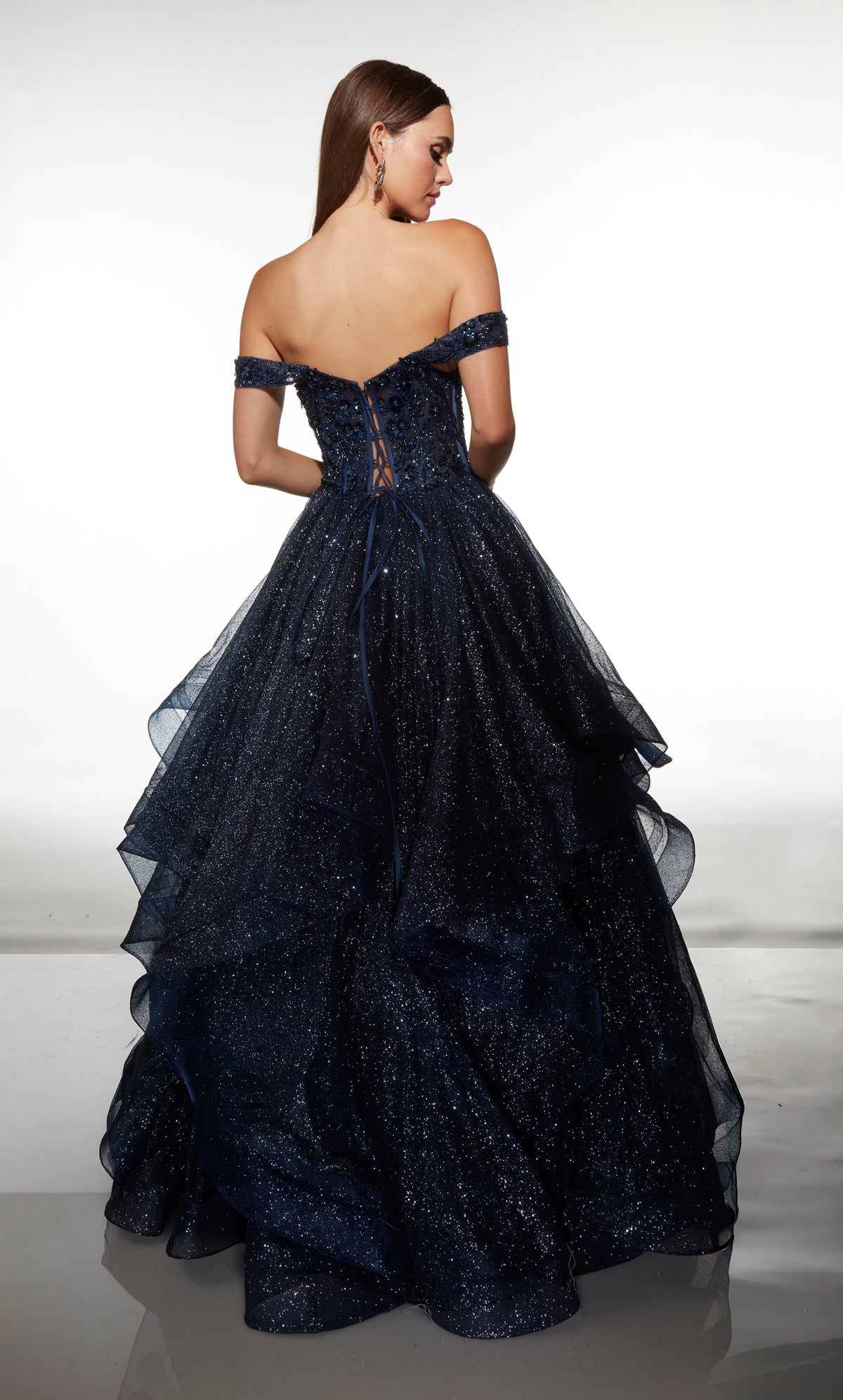 ALYCE Paris 62173 Alyce Long Sweetheart Neckline Shimmery/sparkly Ballgown Dress