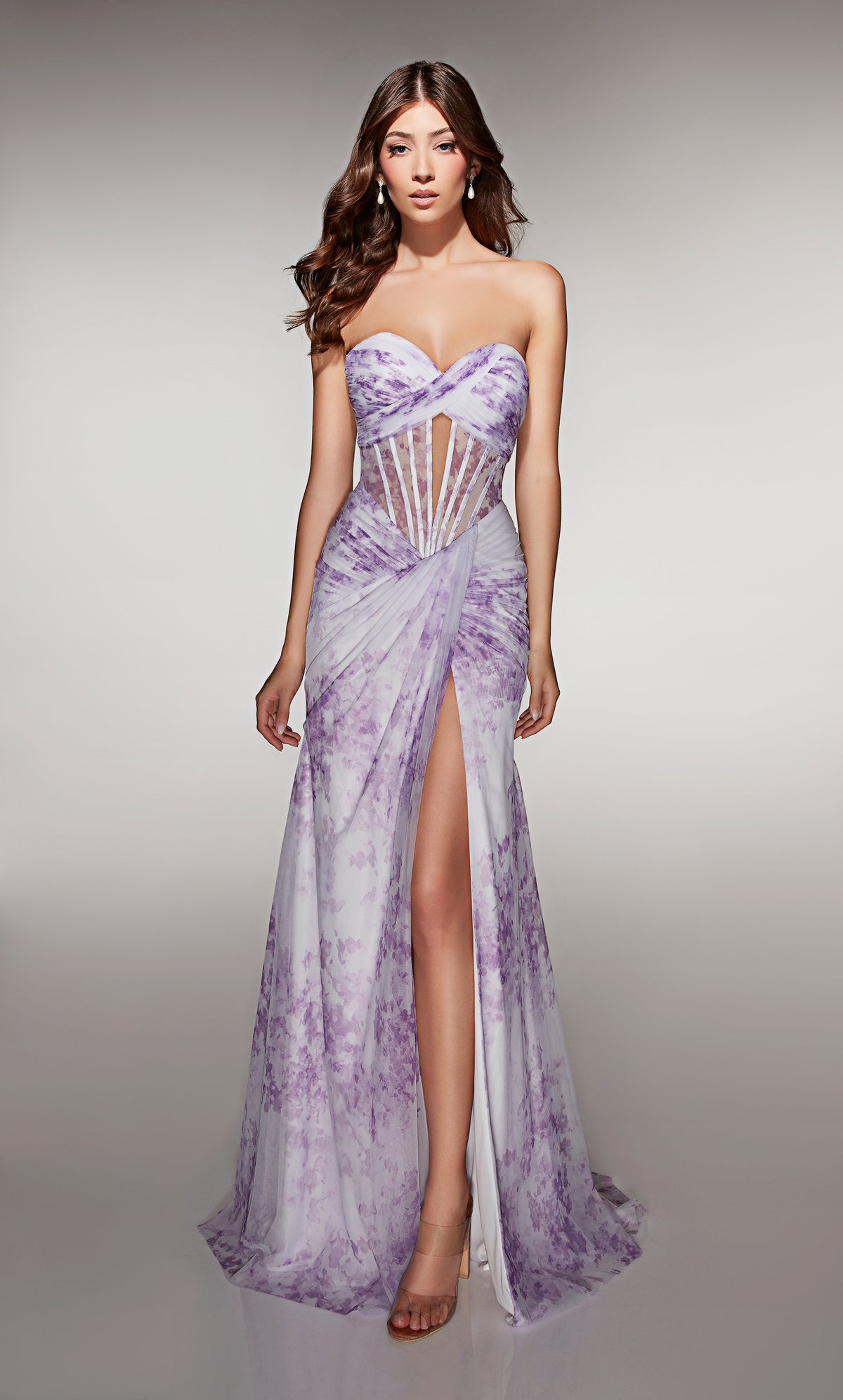 ALYCE Paris 62176 Alyce Long Sweetheart Neckline Ruched/draped Straight Dress