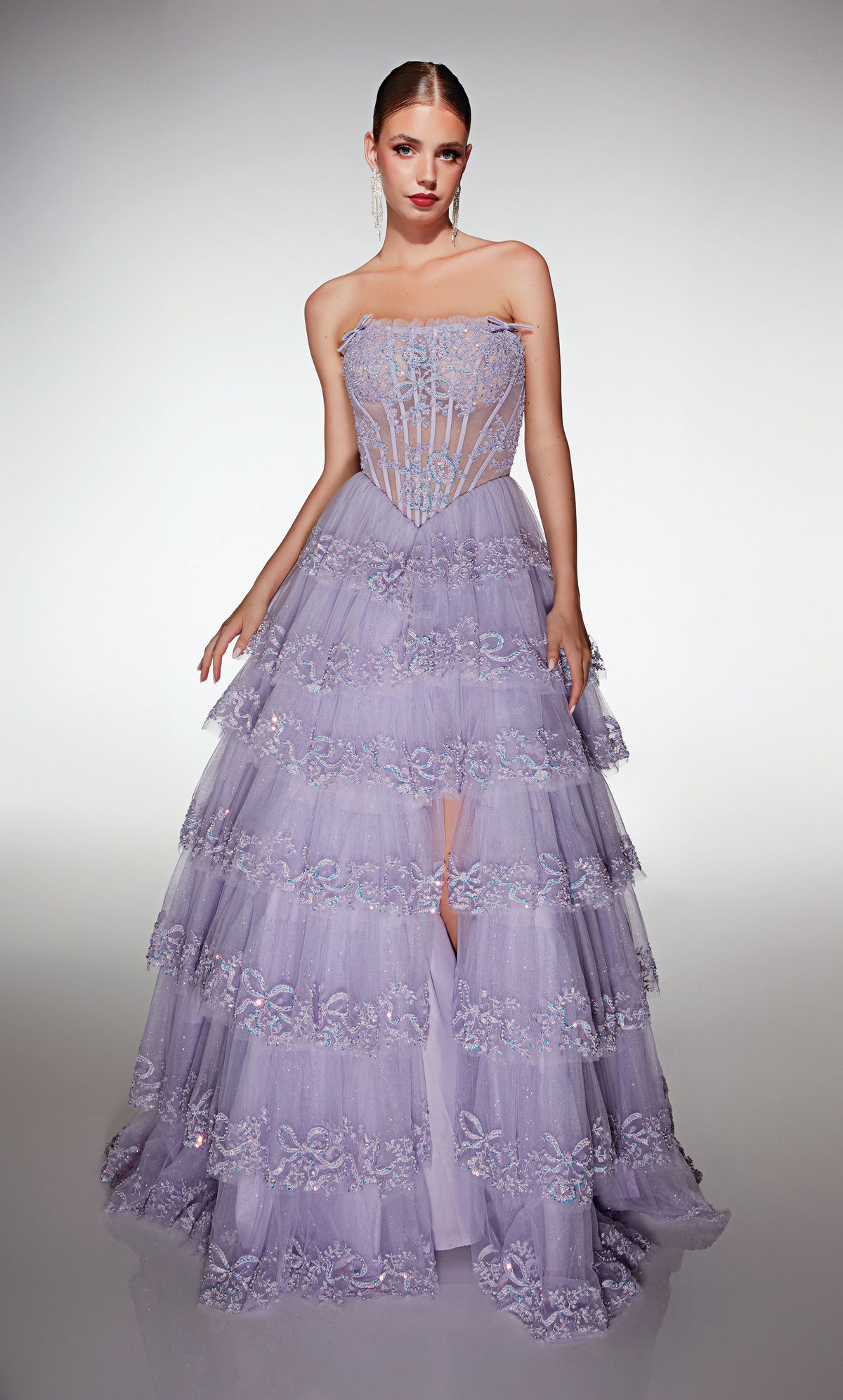 ALYCE Paris 62191 Alyce Long Strapless Neckline Elegant A Line Dress