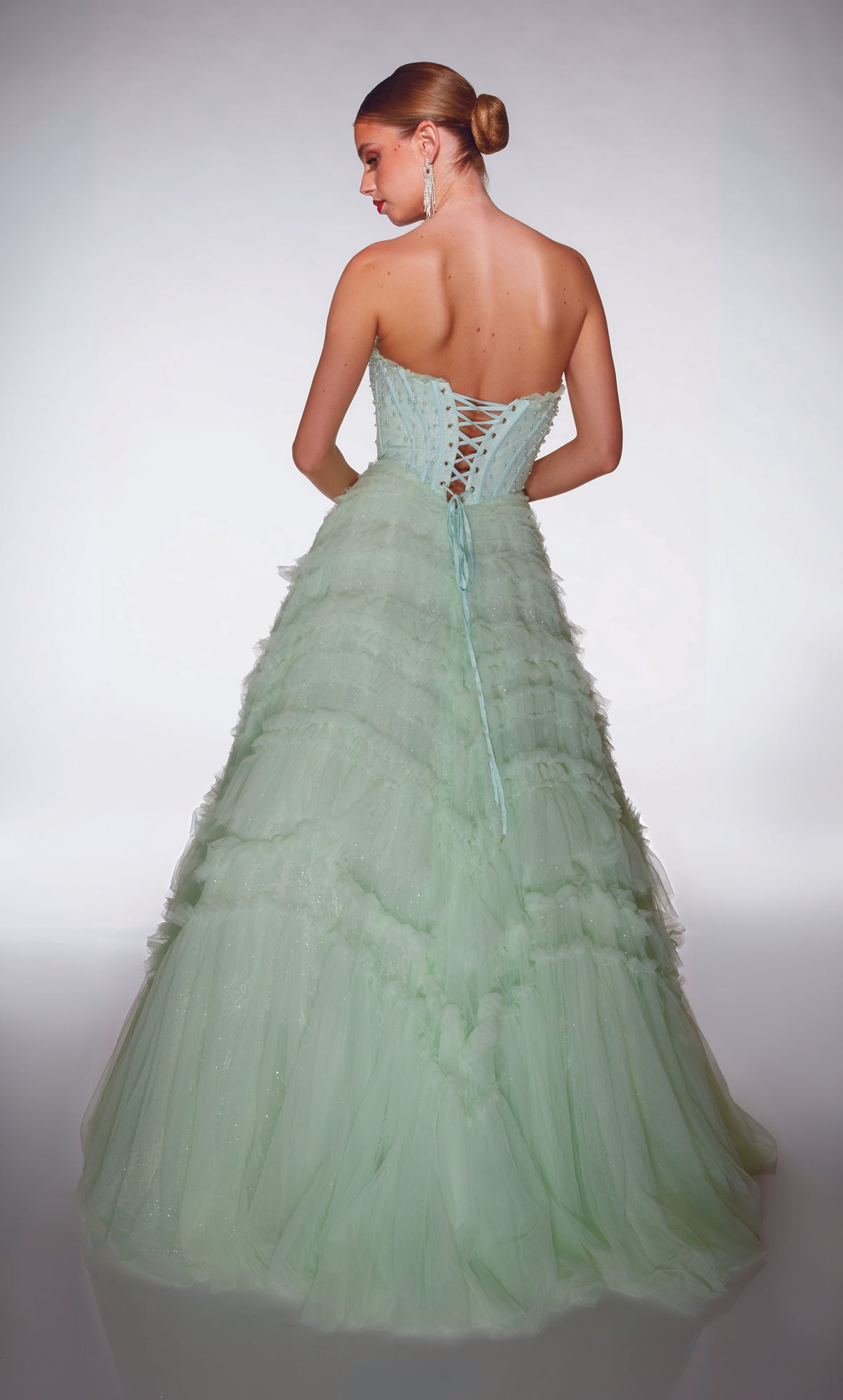 ALYCE Paris 62208 Alyce Long Scoop Neckline Embellished Ballgown Dress