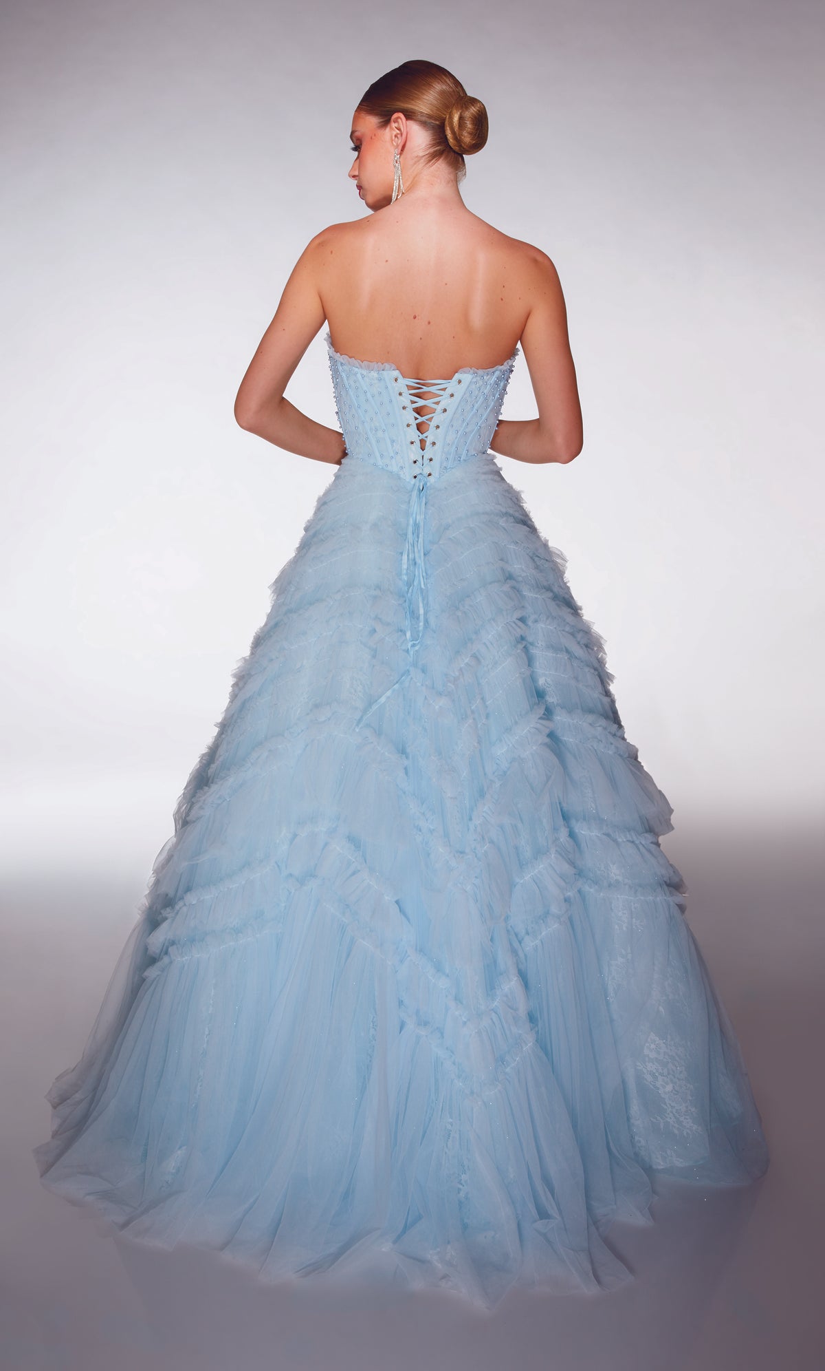 ALYCE Paris 62208 Alyce Long Scoop Neckline Embellished Ballgown Dress