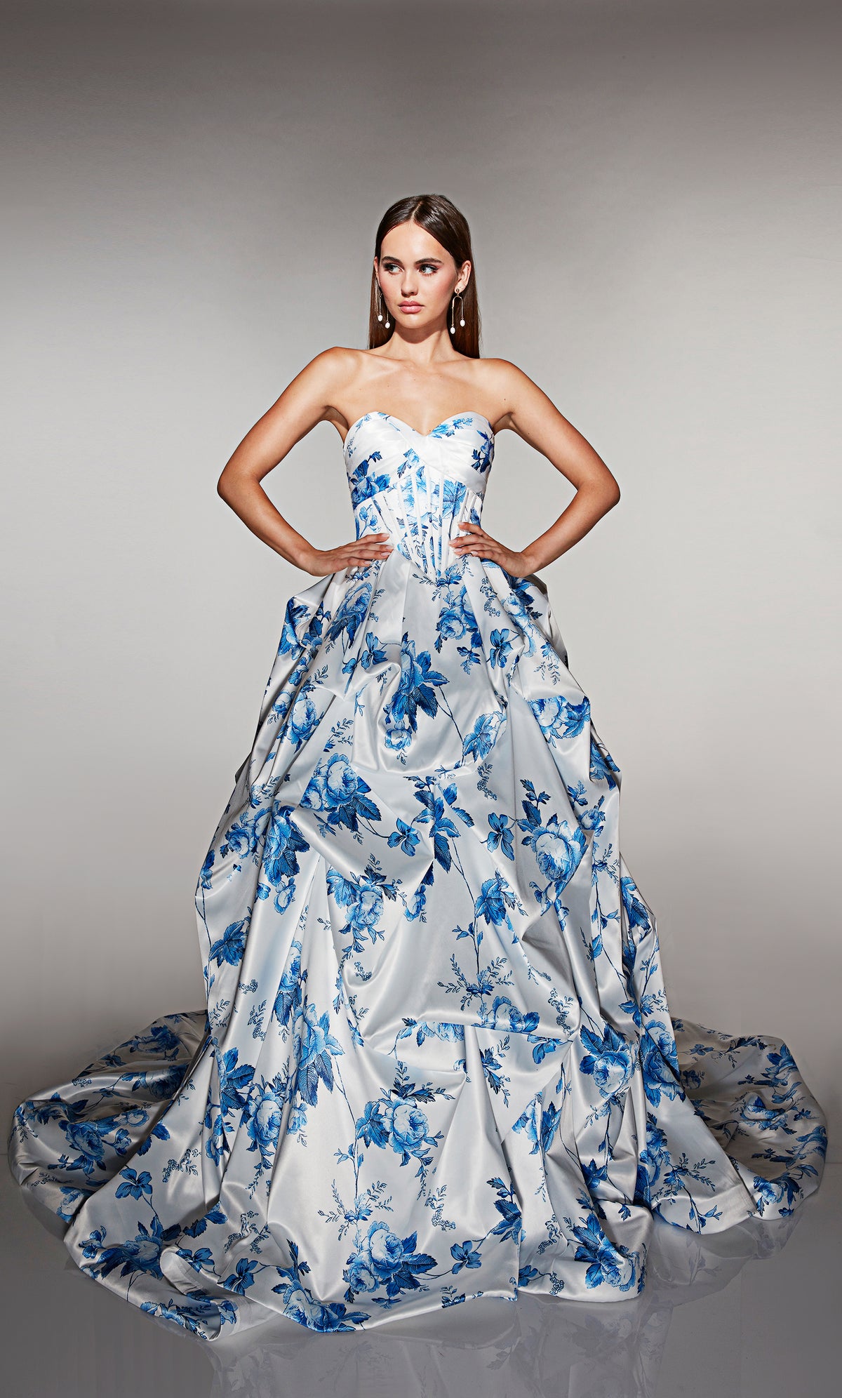 ALYCE Paris 62213 Alyce Long Sweetheart Neckline Ruched/draped Ballgown Dress