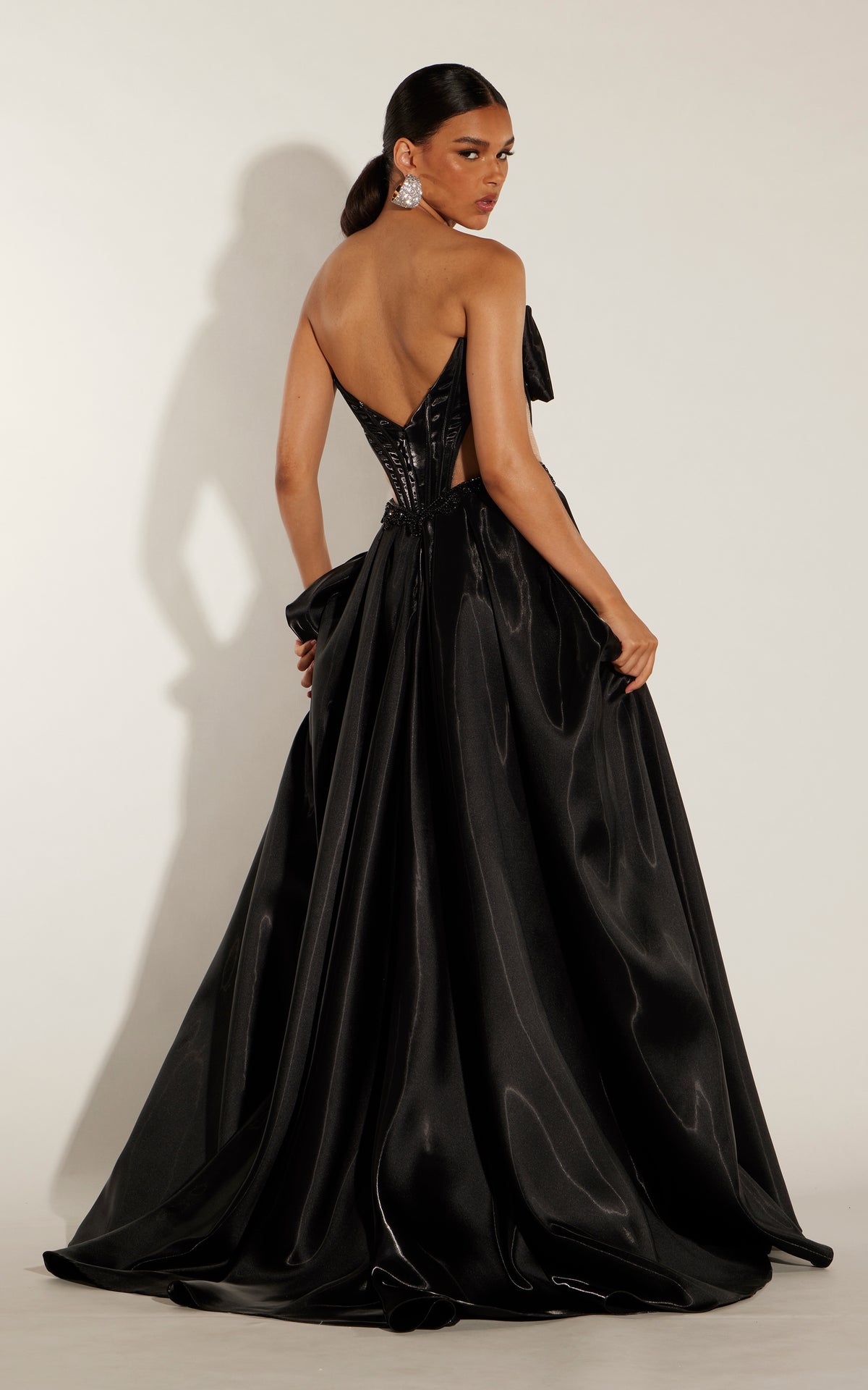 ALYCE Paris 62313 Alyce Long Strapless Neckline 80s Inspired Ballgown Dress