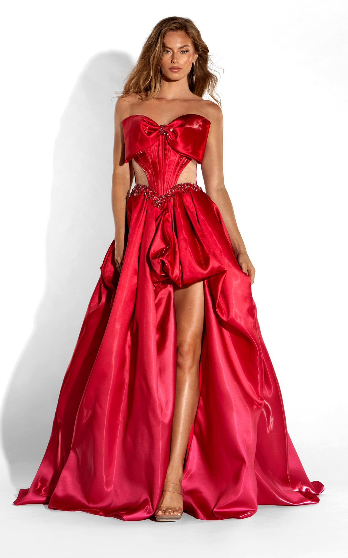 ALYCE Paris 62313 Alyce Long Strapless Neckline 80s Inspired Ballgown Dress