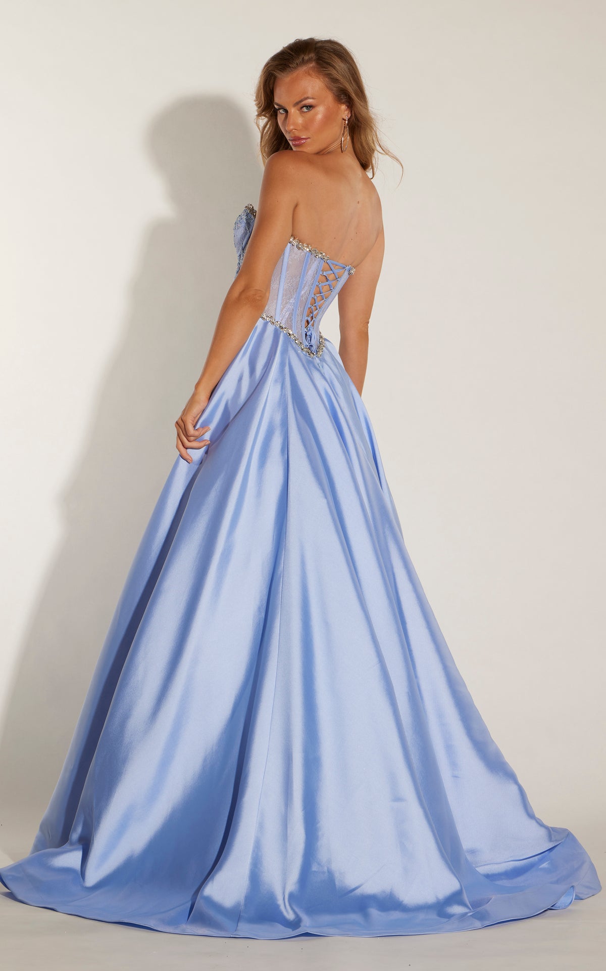 ALYCE Paris 62383 Alyce Long Sweetheart Neckline Slit Ballgown Dress
