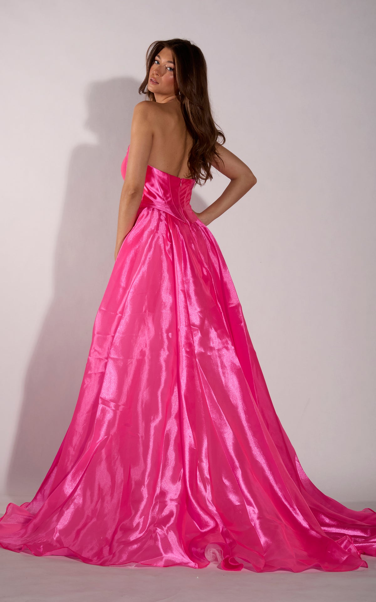 ALYCE Paris 62418 Alyce Long Scooped Neckline Embellished A Line Dress