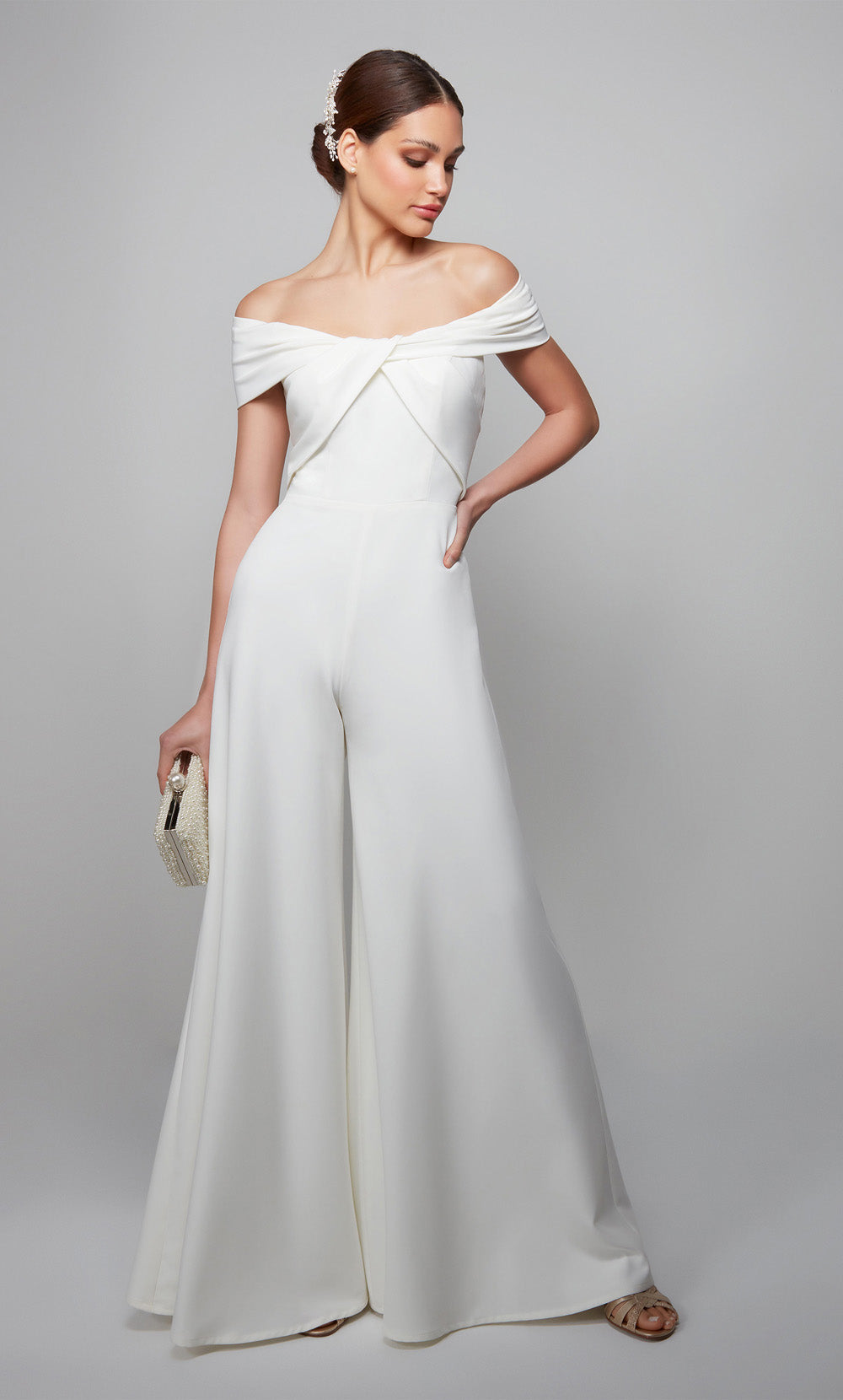 Alyce Paris 70013 Bridal hors de l'épaule Chic Robe