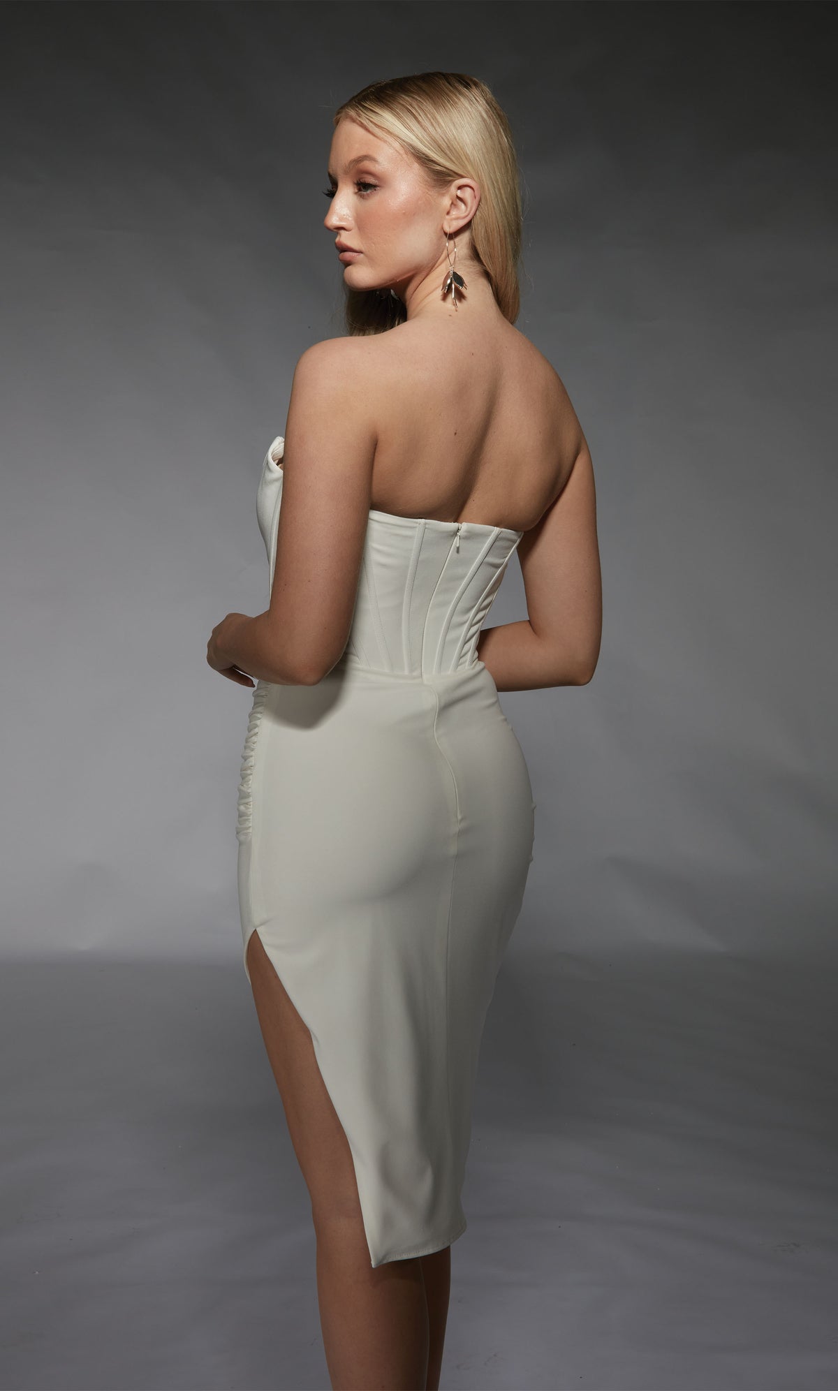 ALYCE Paris 70058 Bridal Strapless Neckline Corset Straight Dress