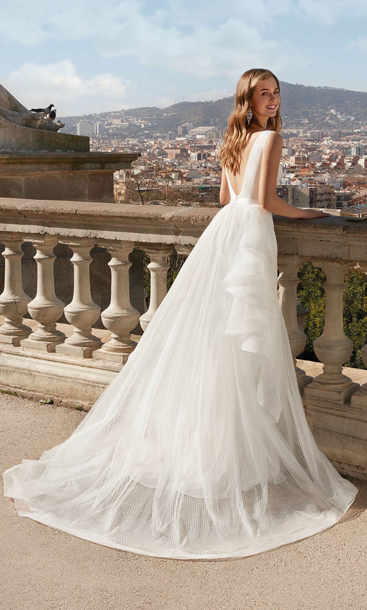 Alyce Paris 7019 Train de plaidoirie nuptiale Fit n Flare Robe