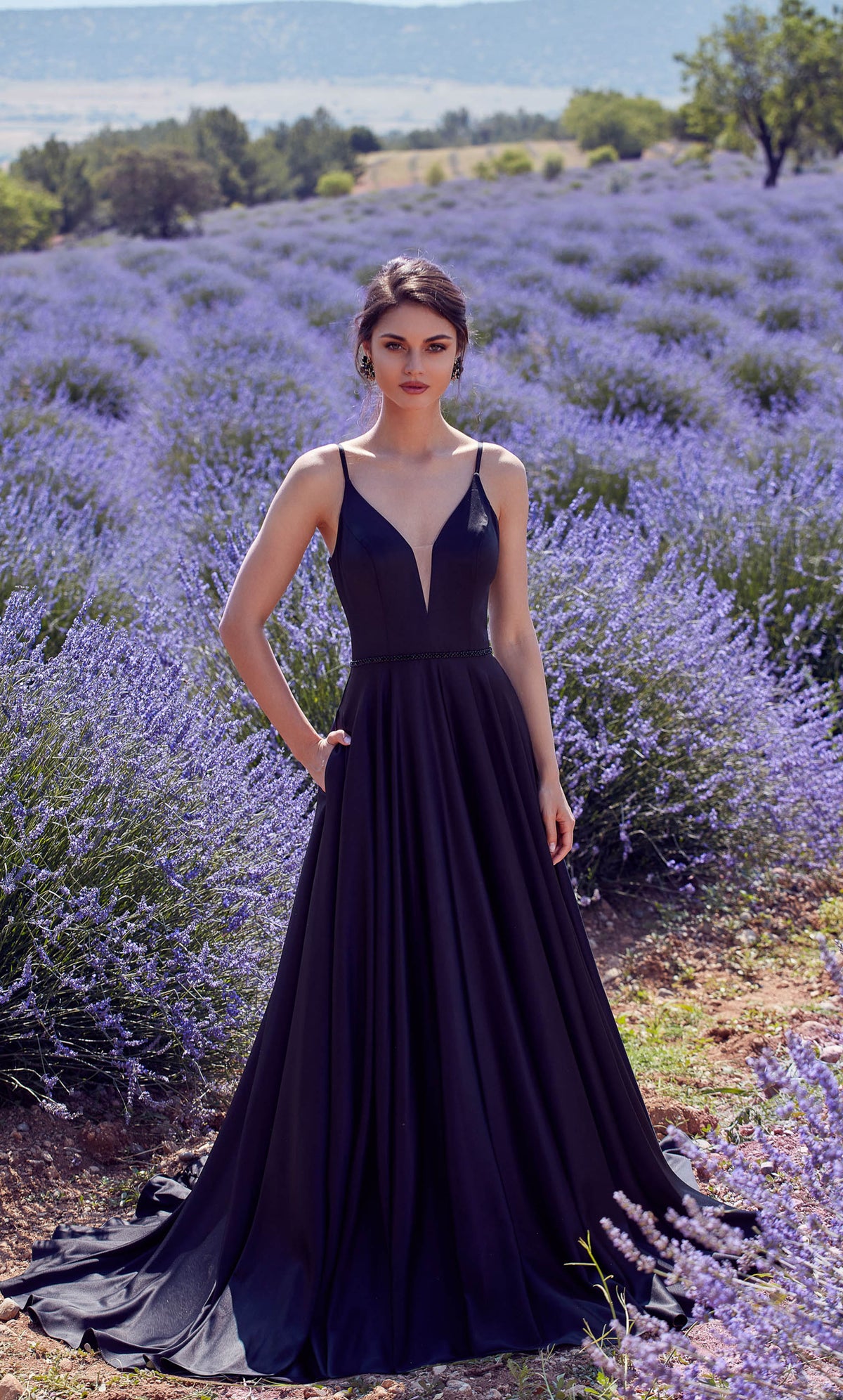 ALYCE PARIS 7024 Abito da sposa immerge un vestito fluido