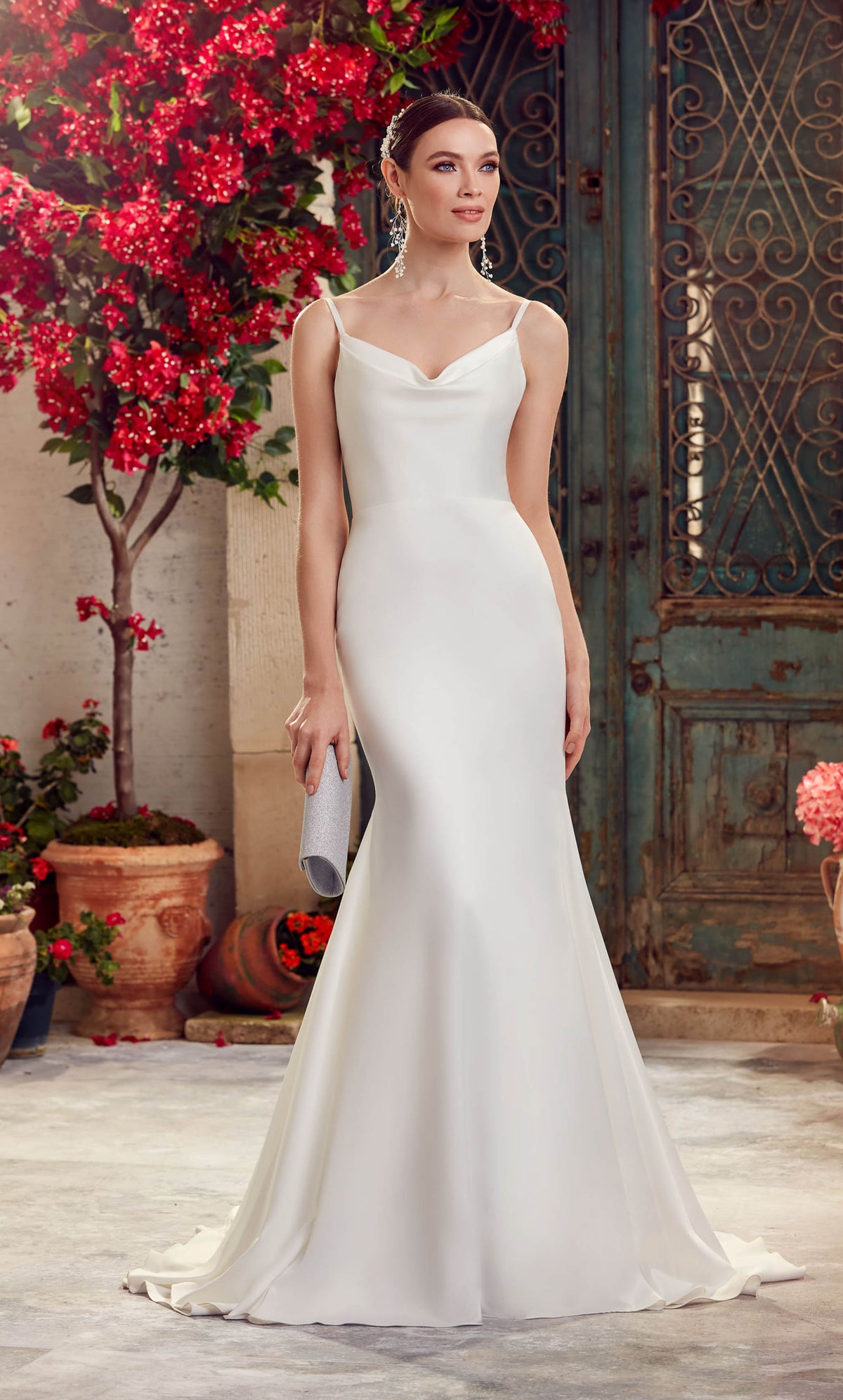 Alyce Paris 7051 Trem de Bridal Cowl Fit n Flare Dress