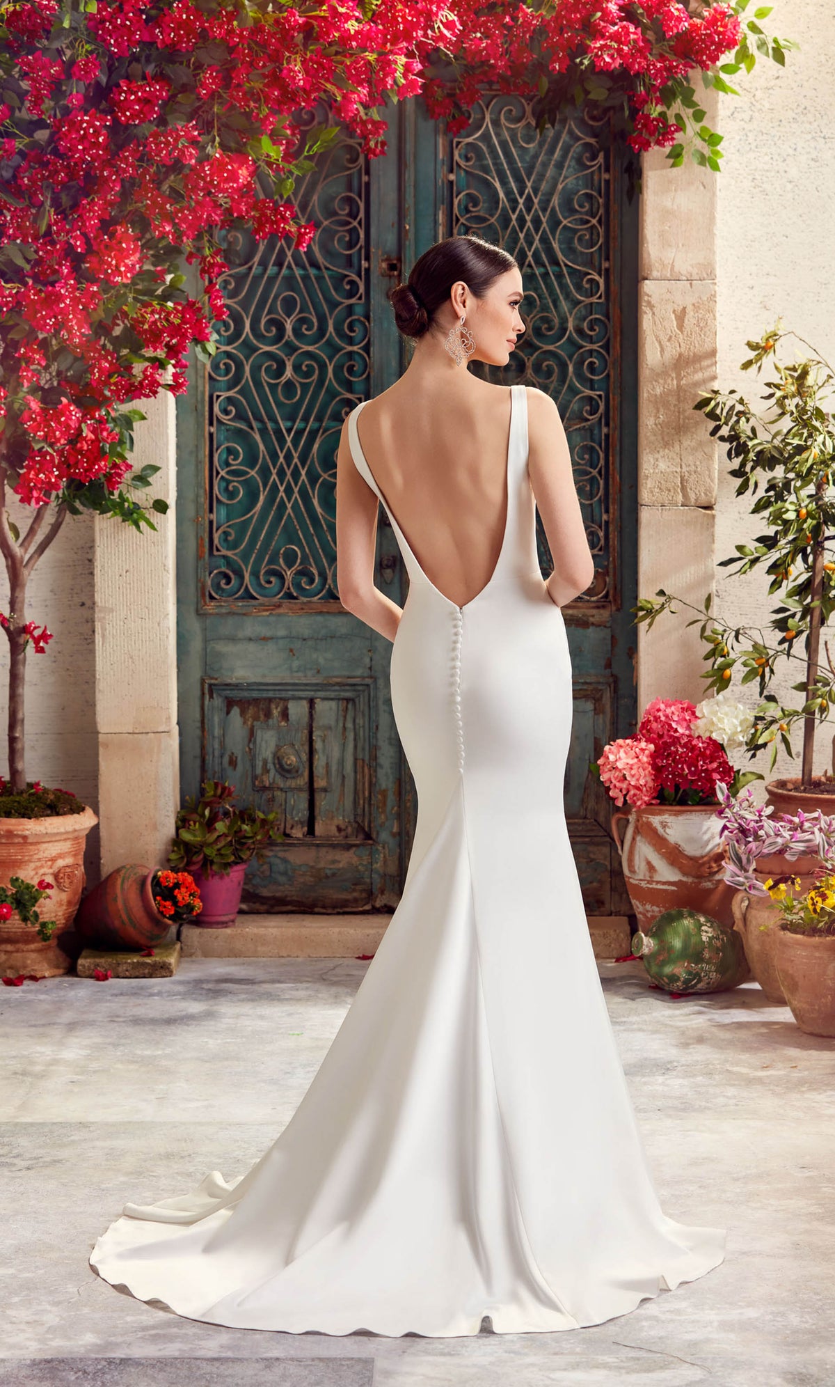 ALYCE Paris 7052 Bridal Plunging Neckline Train Mermaid Dress