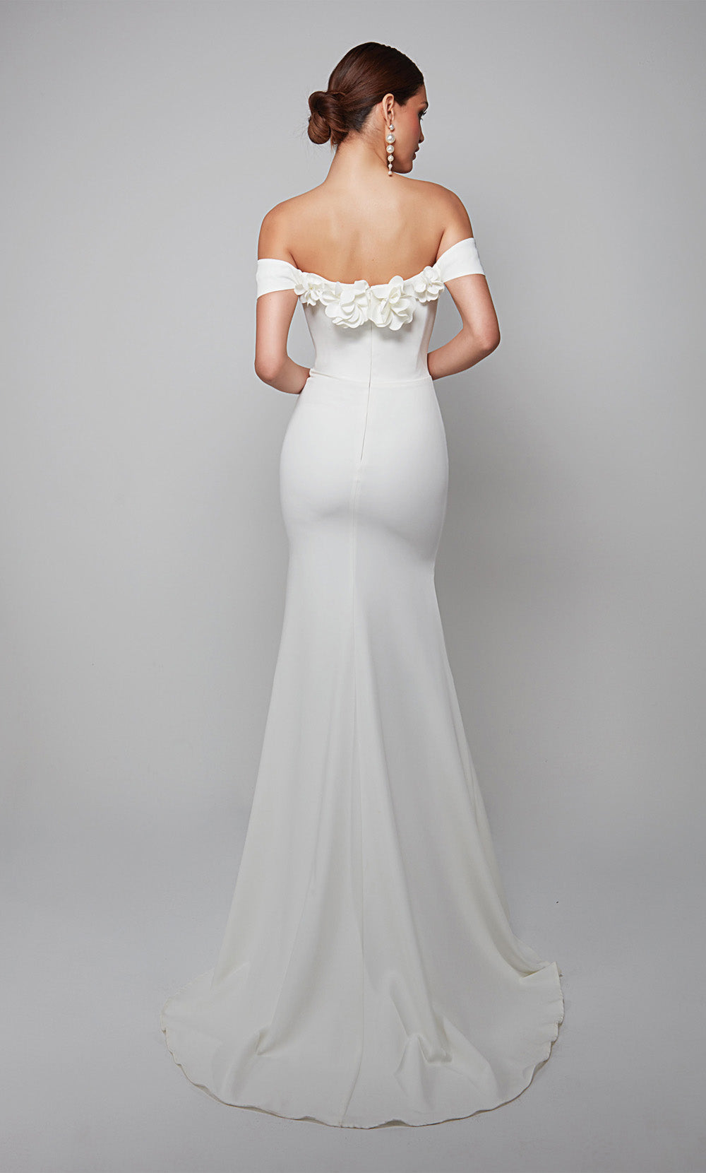 Alyce Paris 7062 Bridal hors de l'épaule Robe de sirène simple