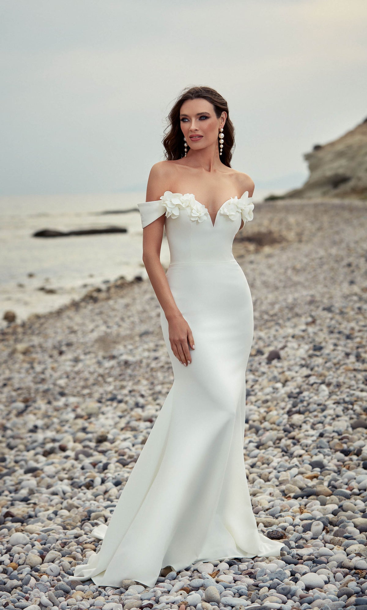 Alyce Paris 7062 Bridal hors de l'épaule Robe de sirène simple