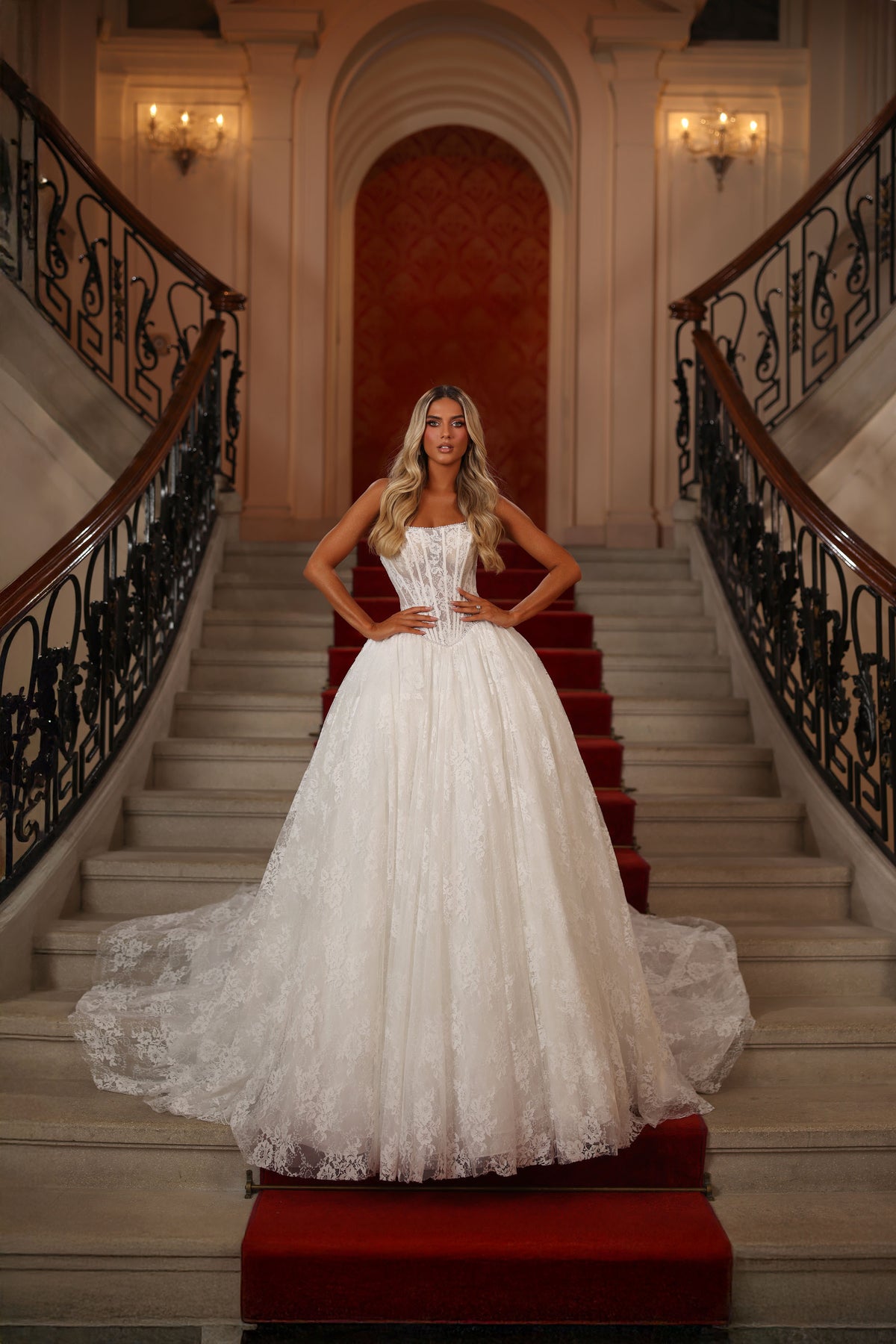 Alyce Paris 7149 Vestido de espartilho sem alças de noiva