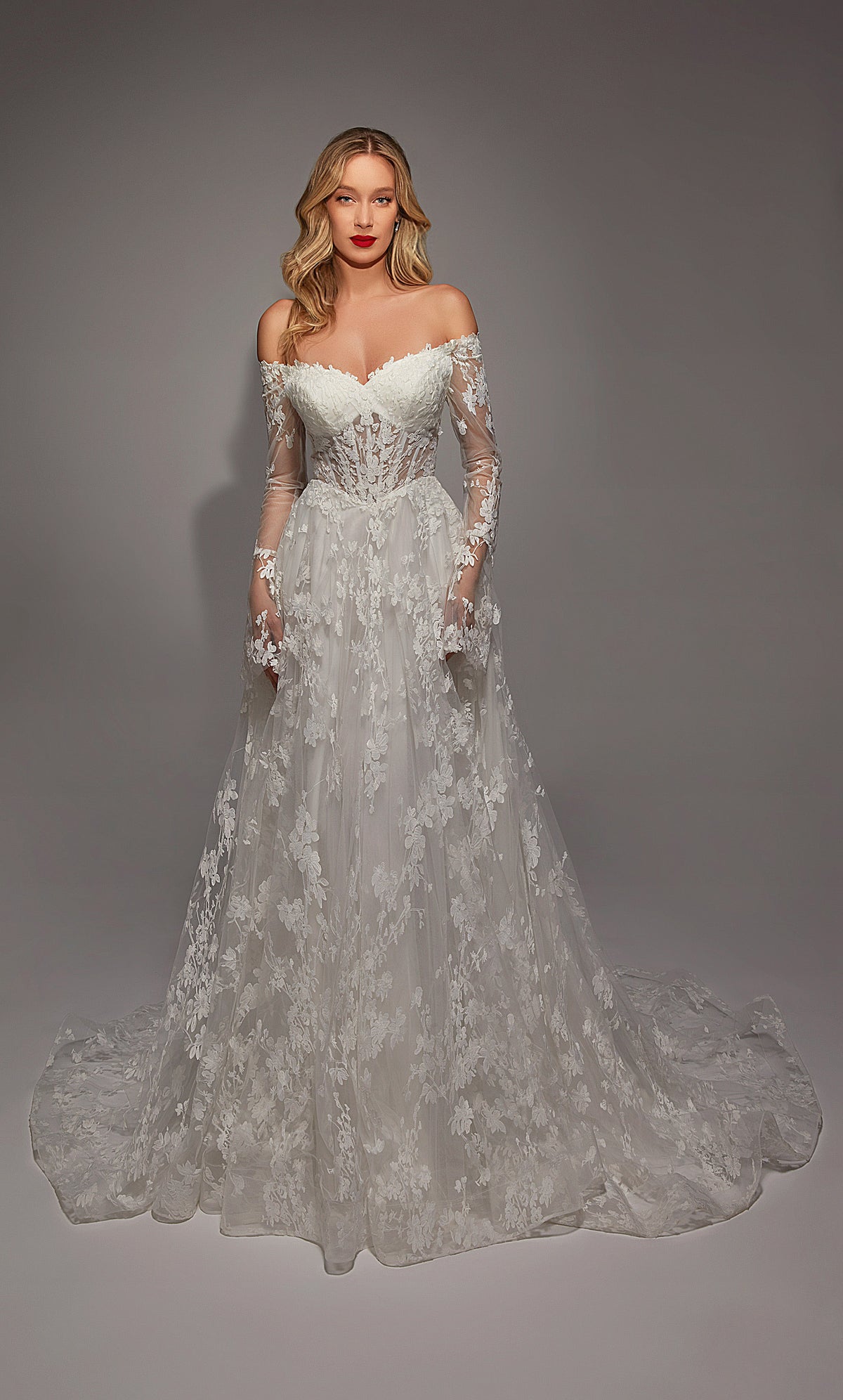 ALYCE PARIS 7150 BRIDAL SWEETHINE DUCLINE CORSET UM VESTIDO DE LINHA