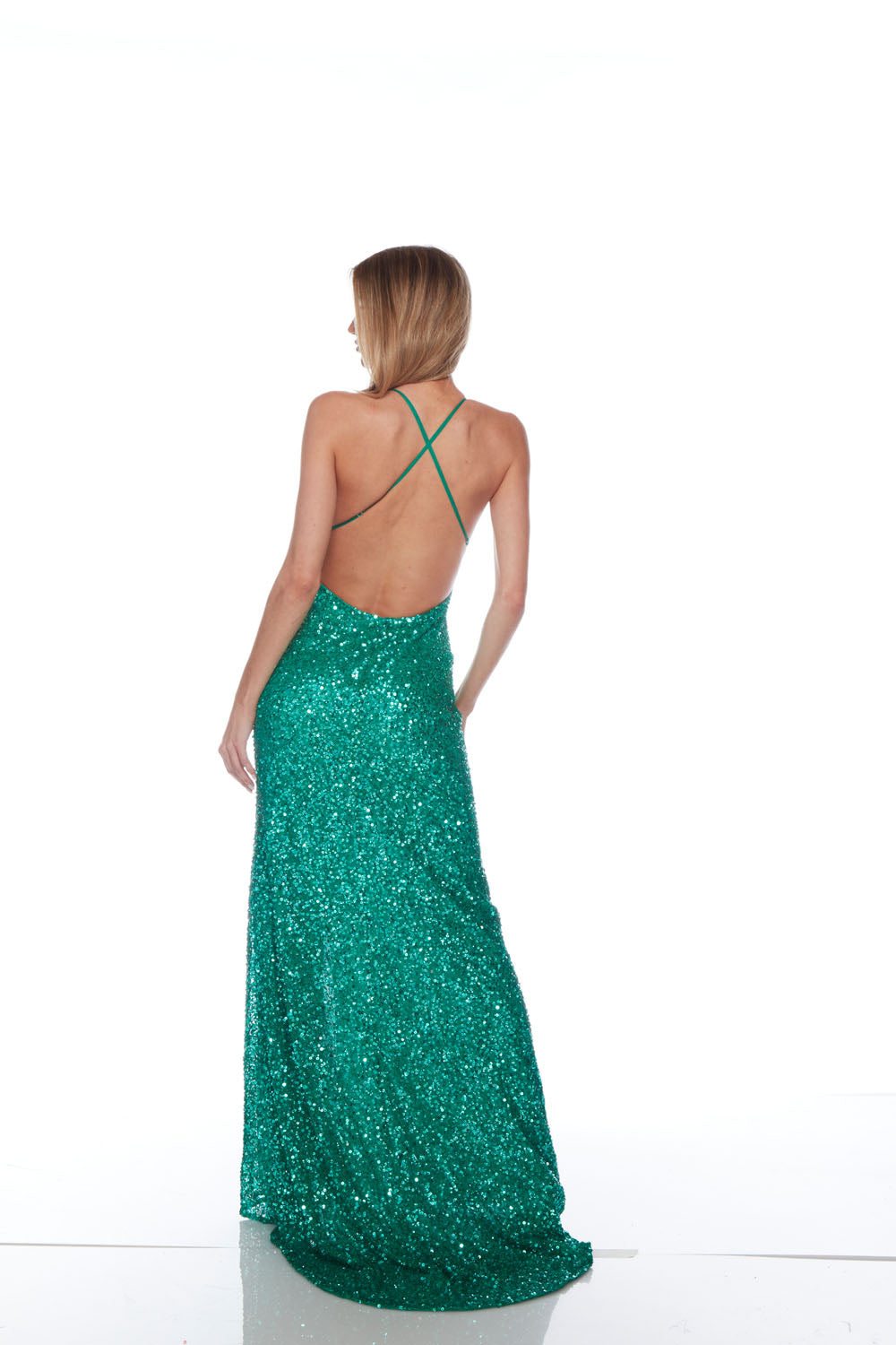 Alyce Paris 88002 Robe droite ornée en V-Neck