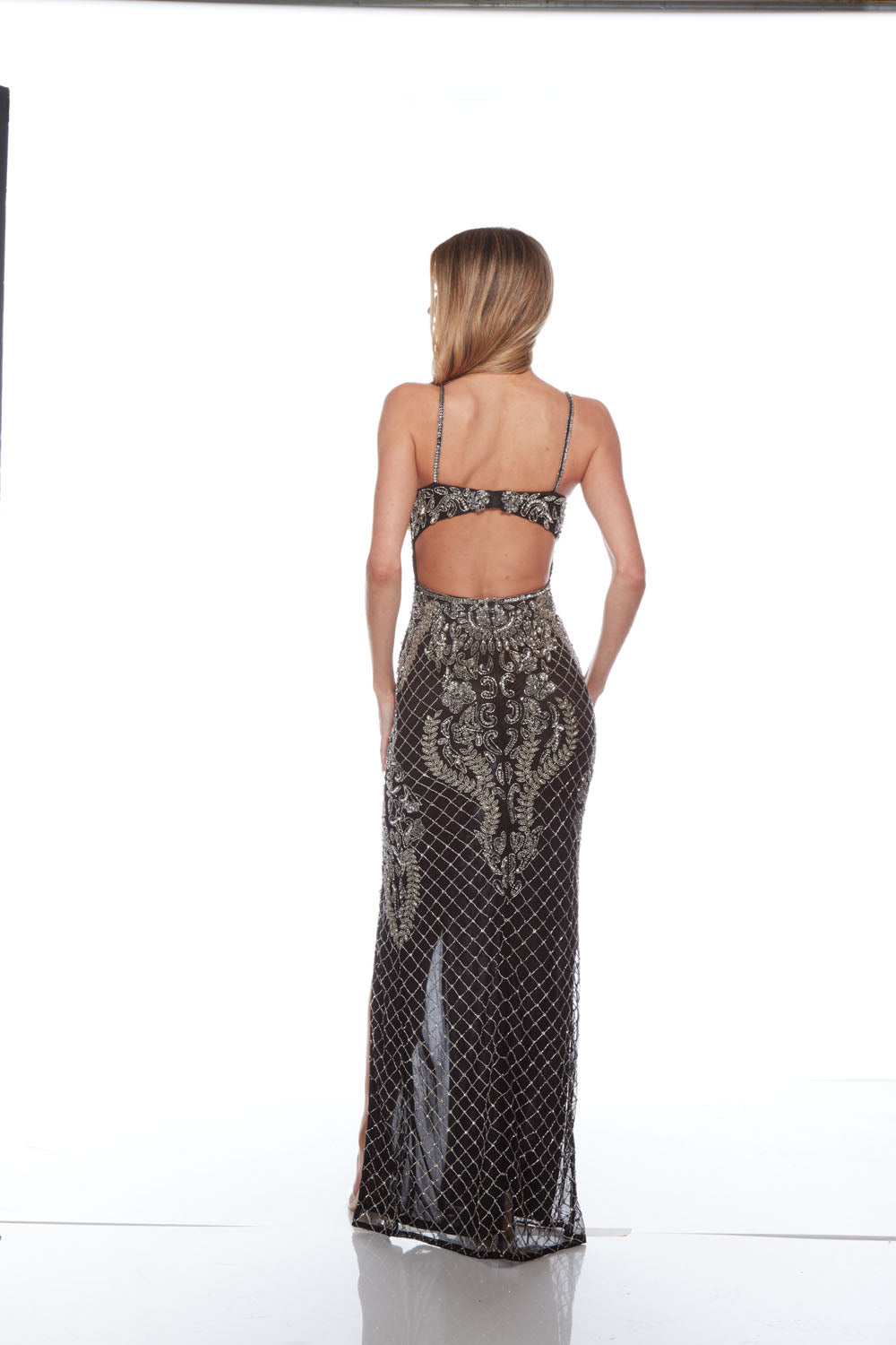 ALYCE PARIS 88004 Scoop Abito dritto abbellito