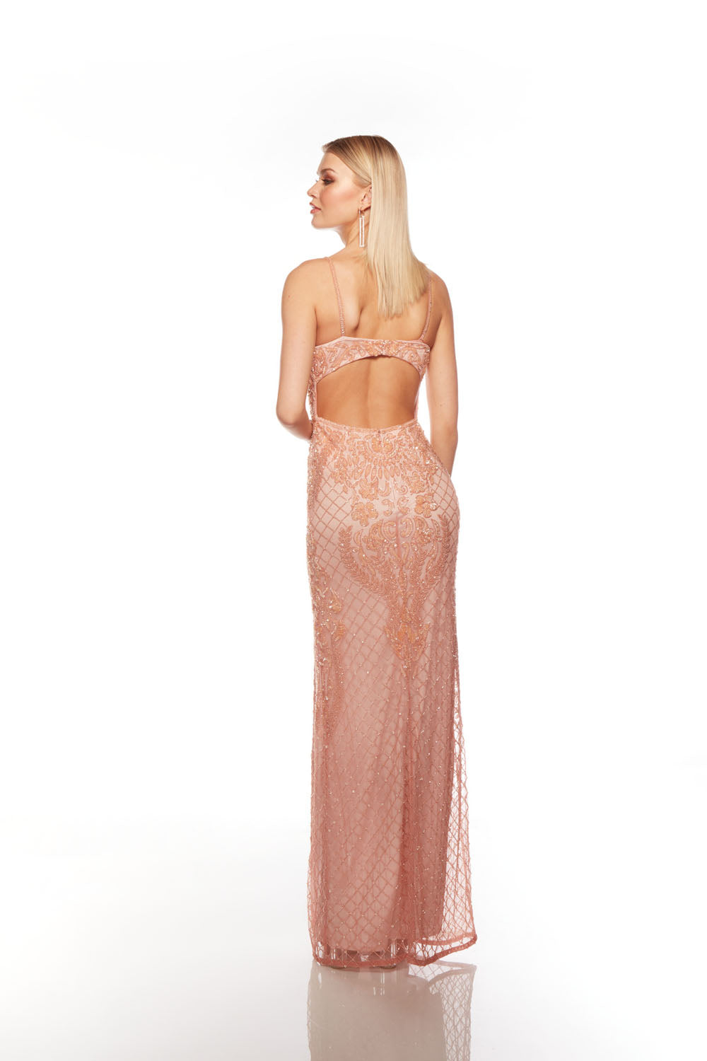 Alyce Paris 88004 SCOOP Vestido recto adornado