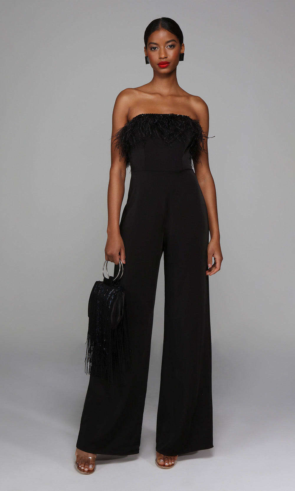 ALYCE Paris 1706 The Secret Dress - Long Strapless Embellished Jumpsuit Dress