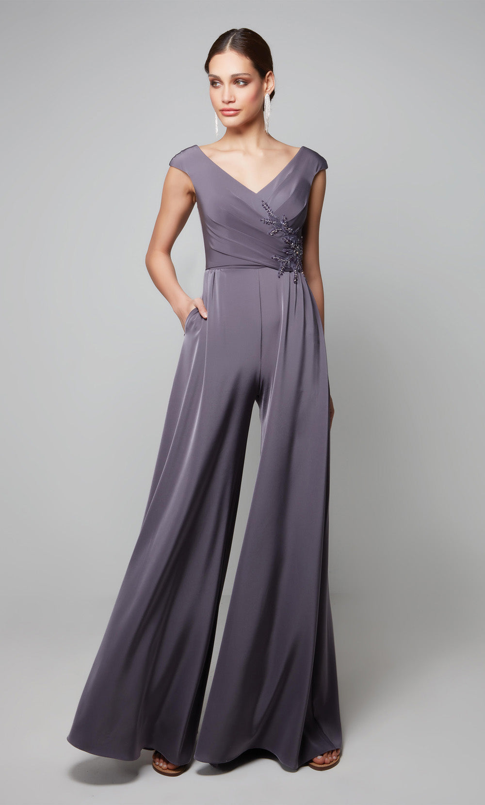 Alyce Paris 27559 Besonderer Anlass V-Ausschnitt Chic Jumpsuit Kleid