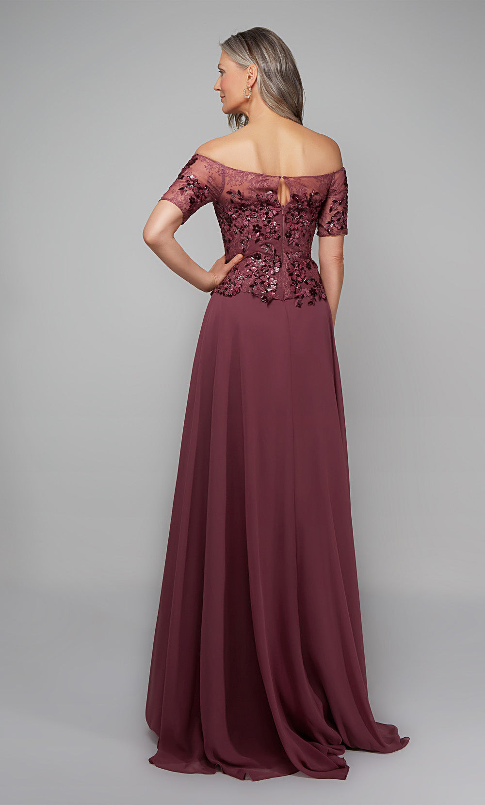 Alyce Paris 27566 Occasion spéciale au large de l&#39;épaule élégante une robe de ligne