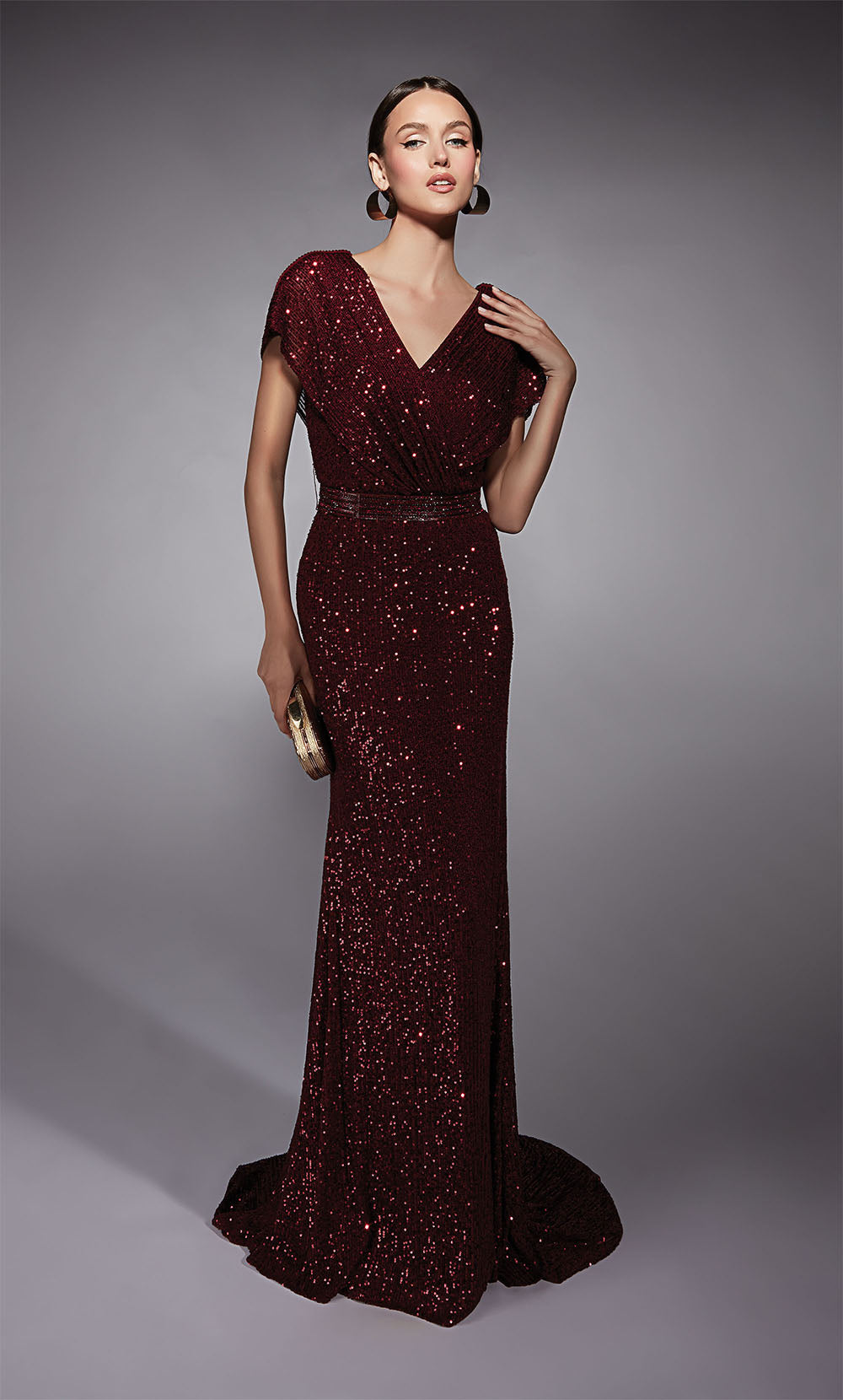 Alyce Paris 27708 Occasion spéciale en V en V Skinmery / Sparkly a Line Robe