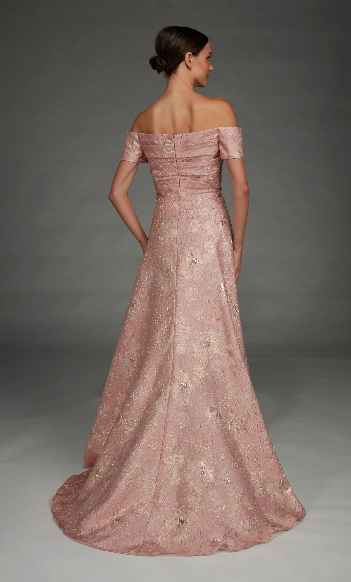 Alyce Paris 27828 Ocasión especial fuera del hombro Ruchada/drapeada un vestido de línea