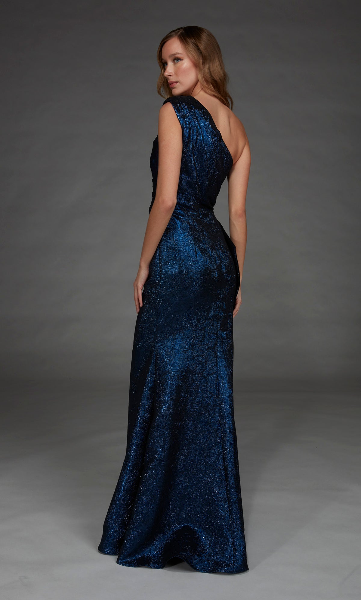 ALYCE Paris 27885 Special Occasion One Shoulder Neckline Ruched/draped A Line Dress