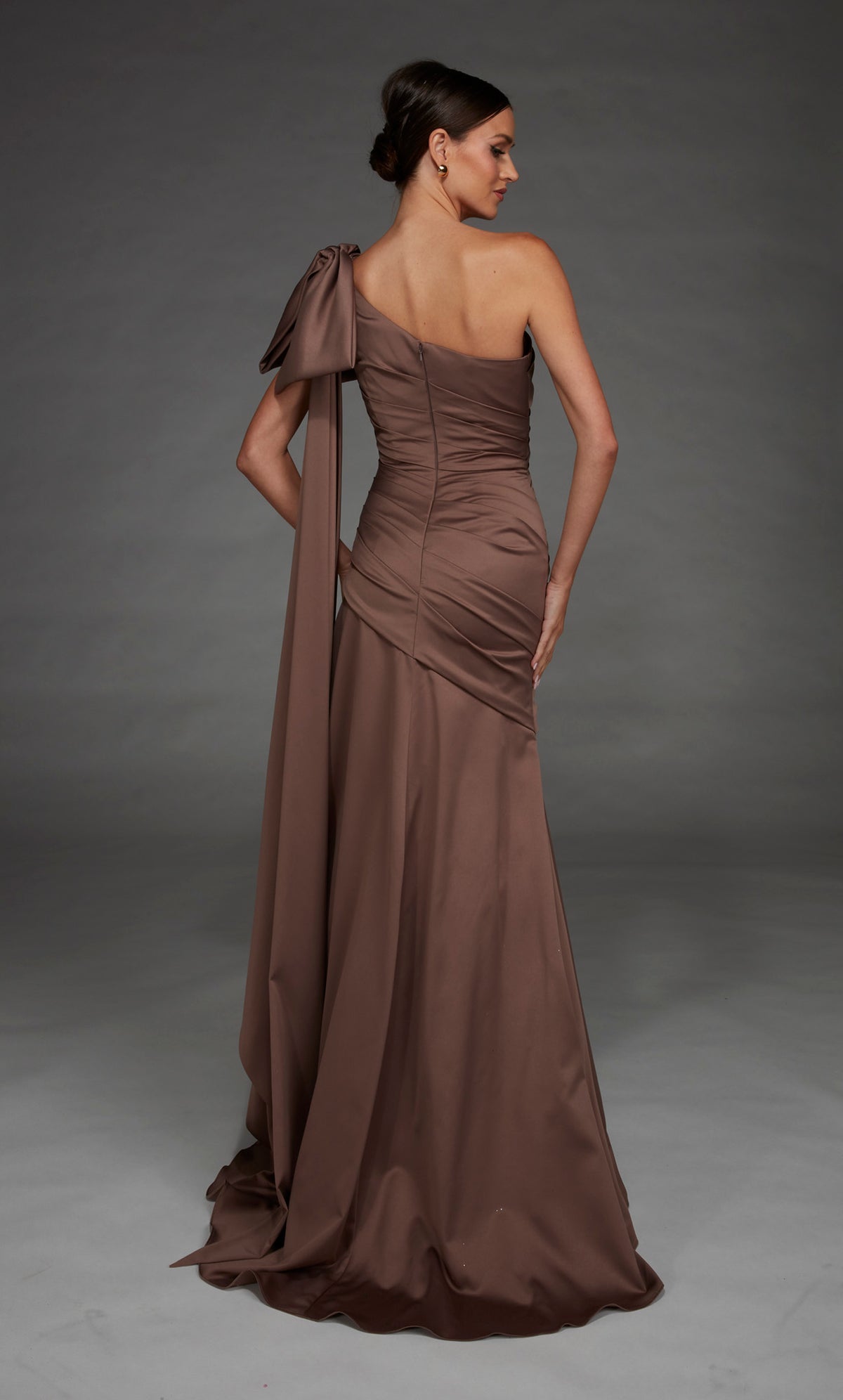ALYCE Paris 27891 Special Occasion One Shoulder Neckline Ruched/draped A Line Dress