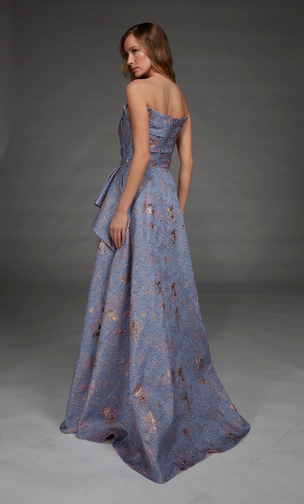 ALYCE Paris 27893 Special Occasion Off The Shoulder Neckline Waterfall Mermaid Dress