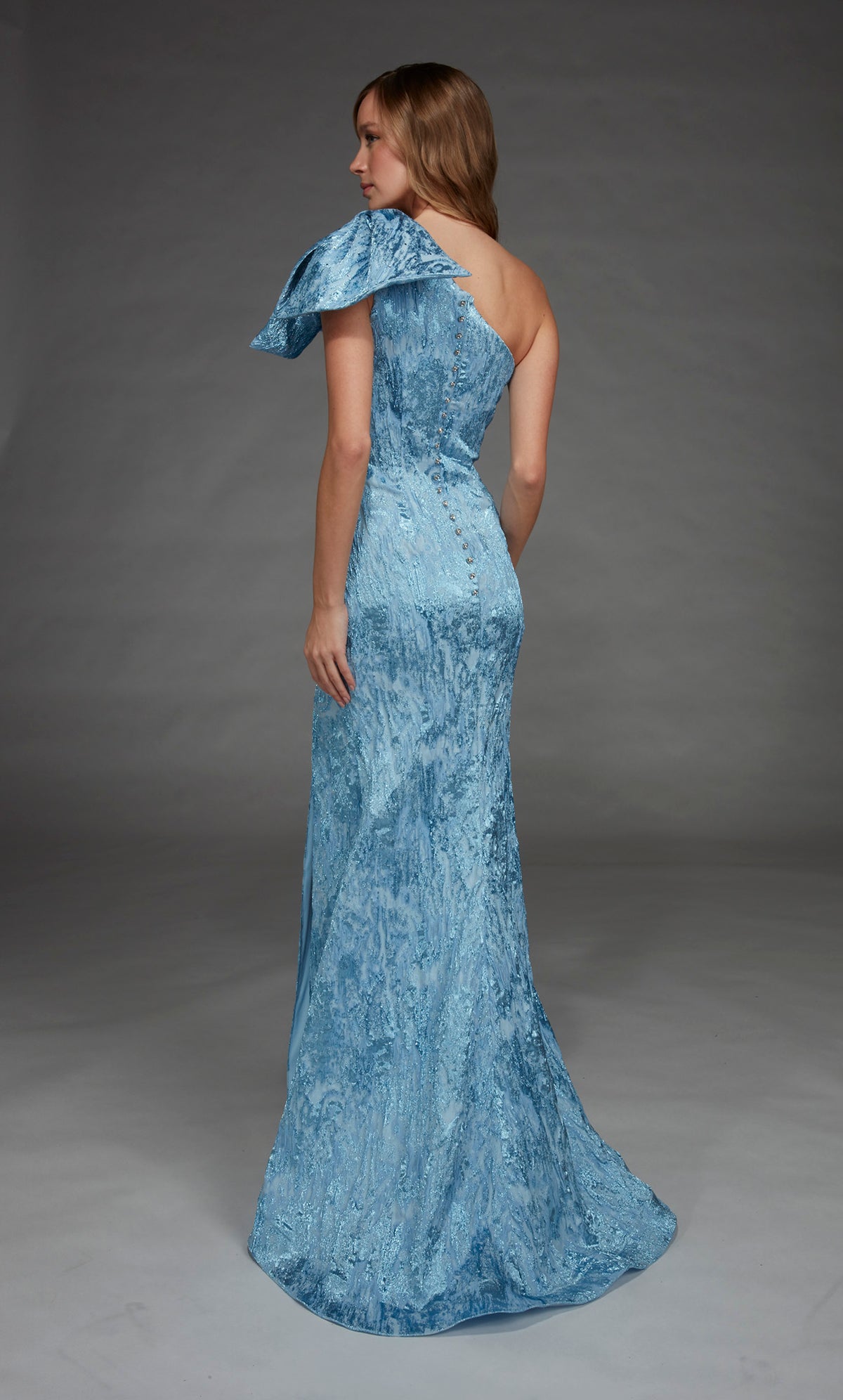 ALYCE Paris 27906 Special Occasion One Shoulder Neckline Shimmery/sparkly Straight Dress