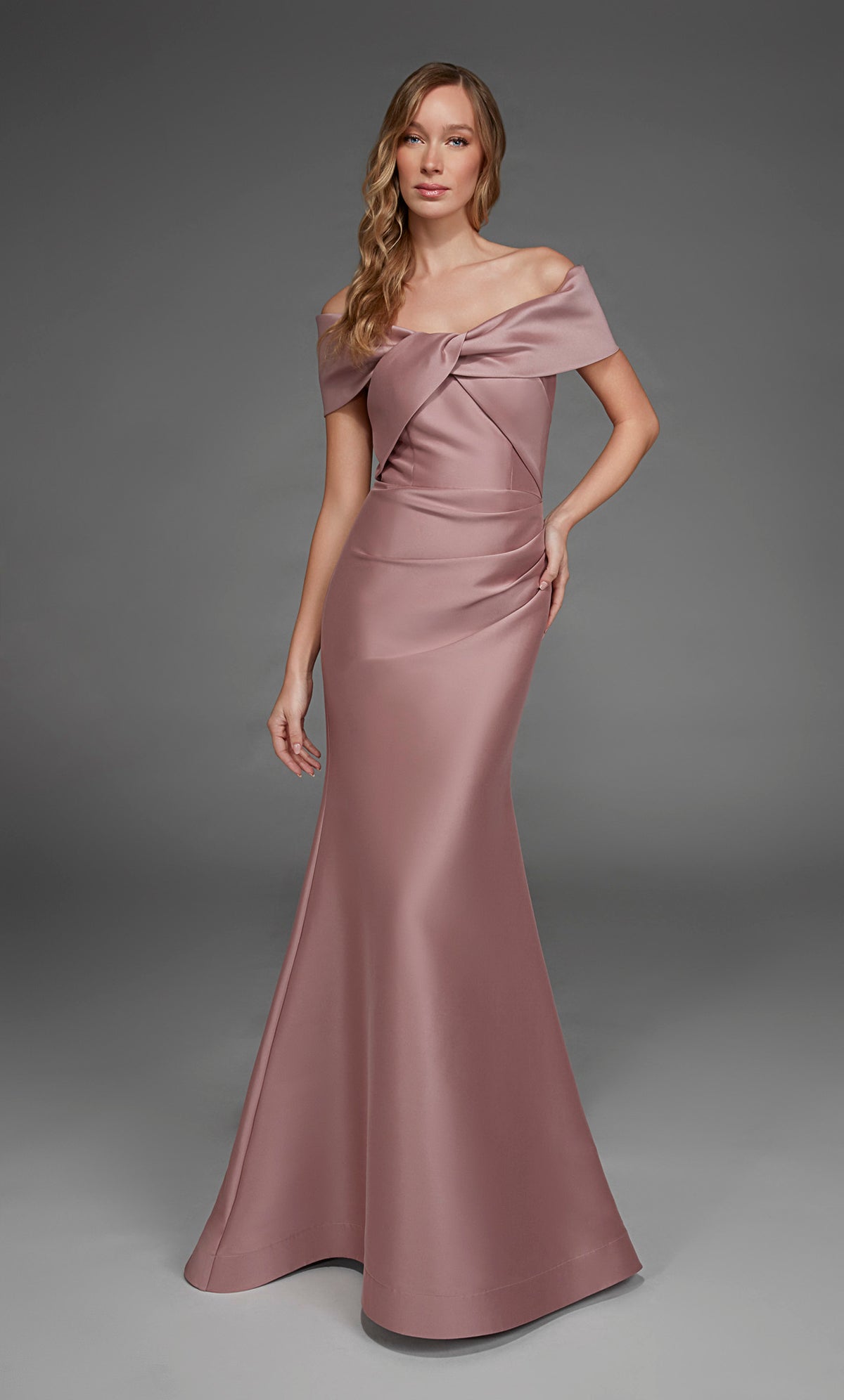 ALYCE Paris 27908 Special Occasion Off The Shoulder Neckline Plus Size Straight Dress