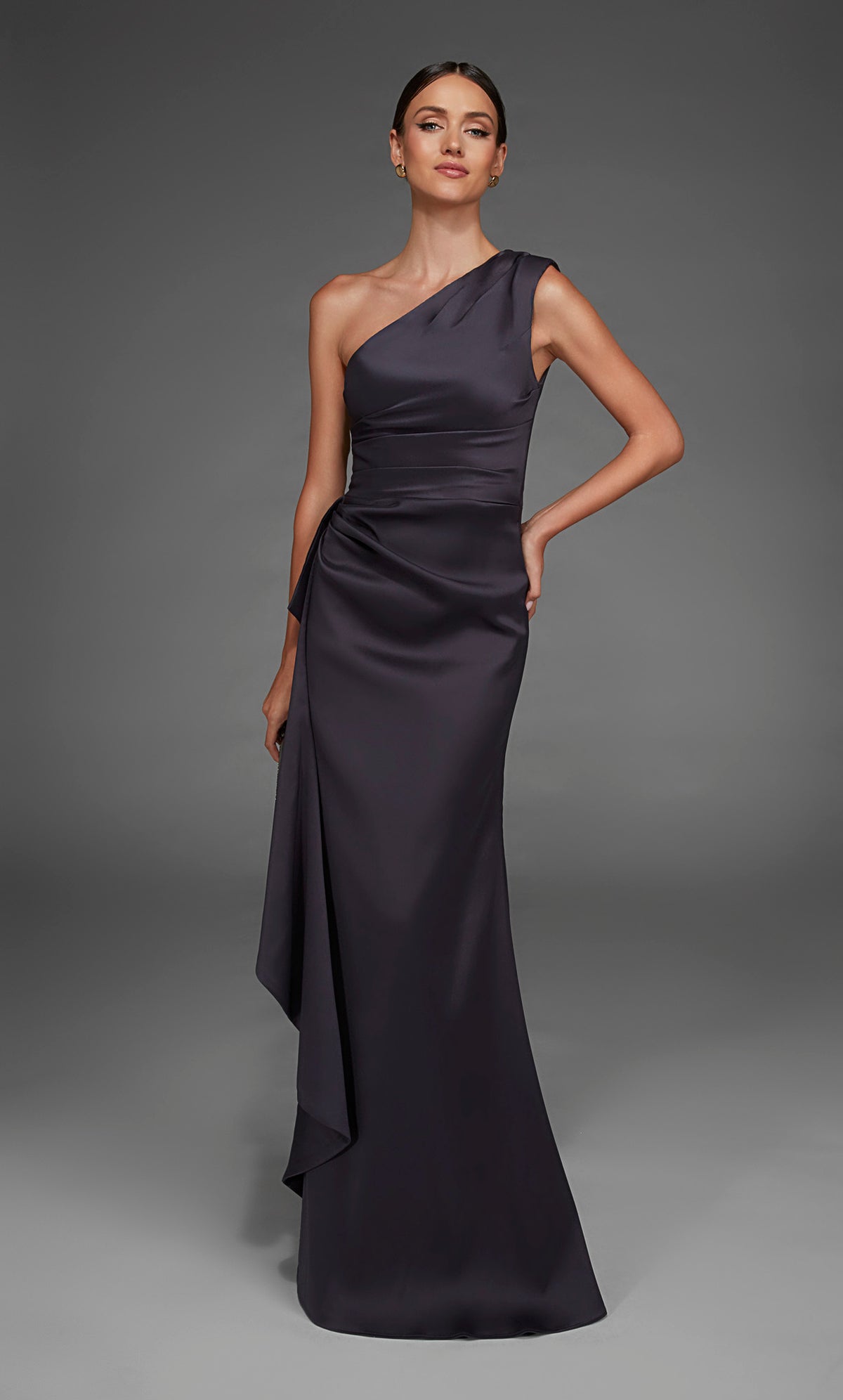 ALYCE Paris 27913 Special Occasion One Shoulder Neckline Elegant Straight Dress