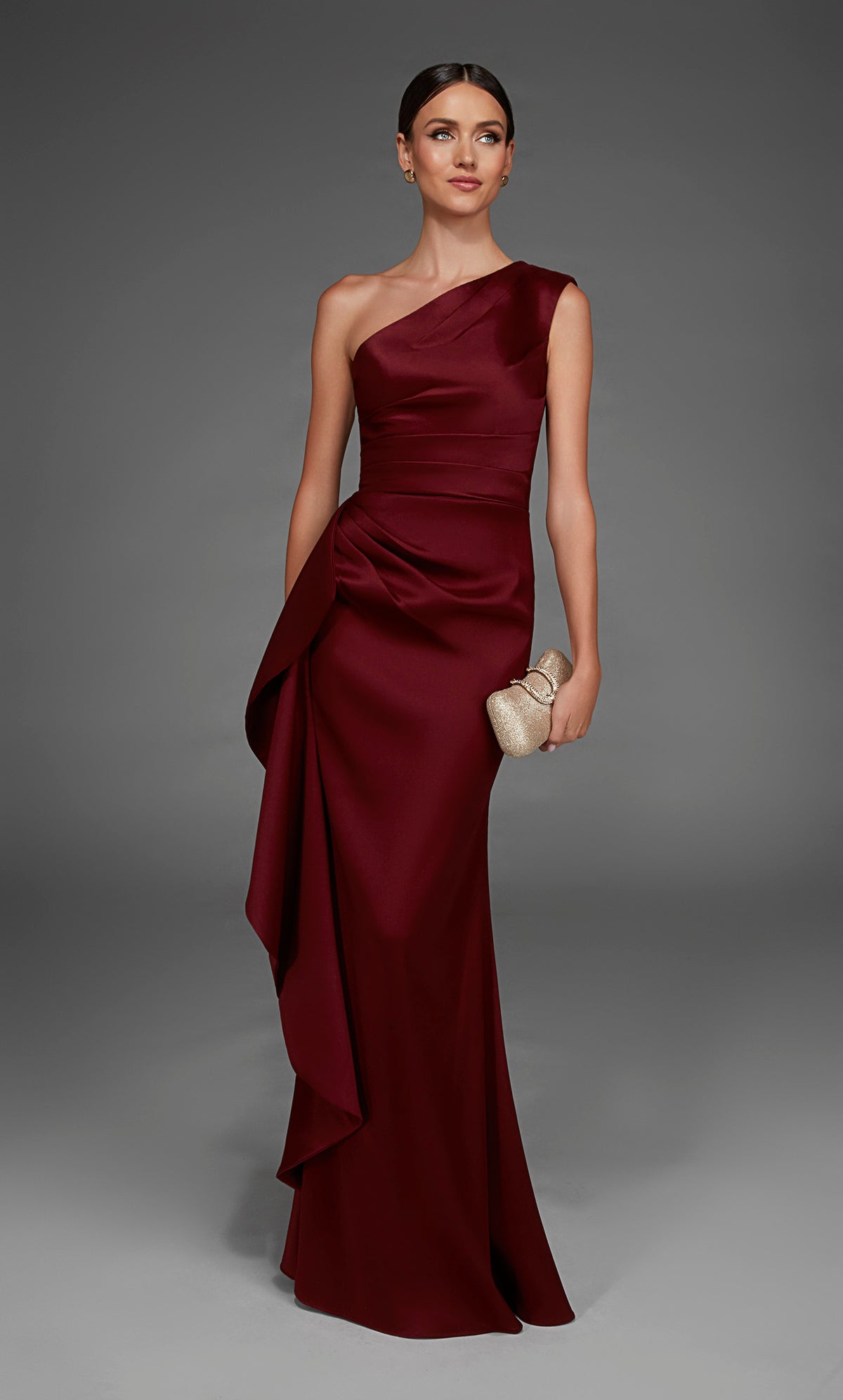 ALYCE Paris 27913 Special Occasion One Shoulder Neckline Elegant Straight Dress