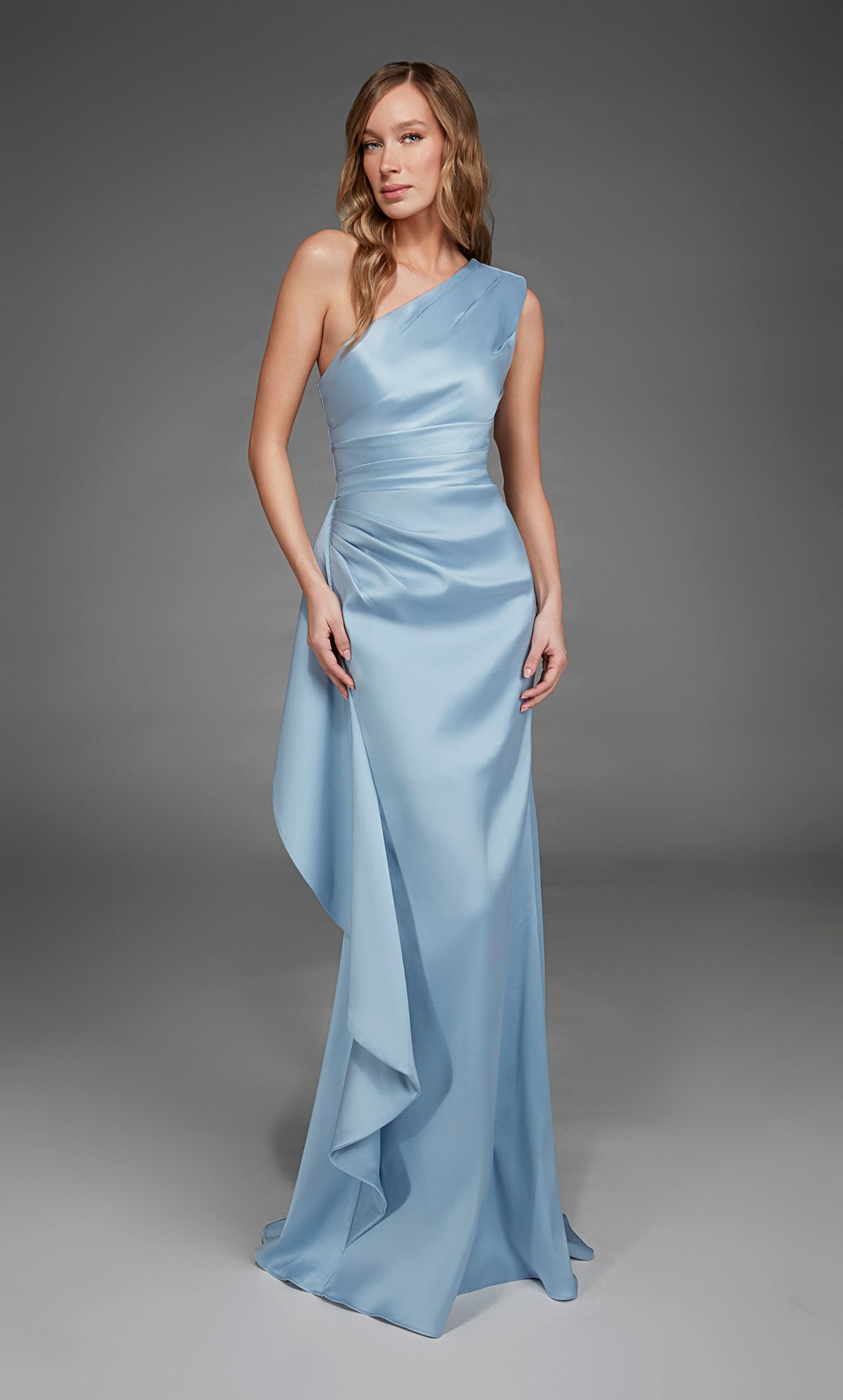 ALYCE Paris 27913 Special Occasion One Shoulder Neckline Elegant Straight Dress